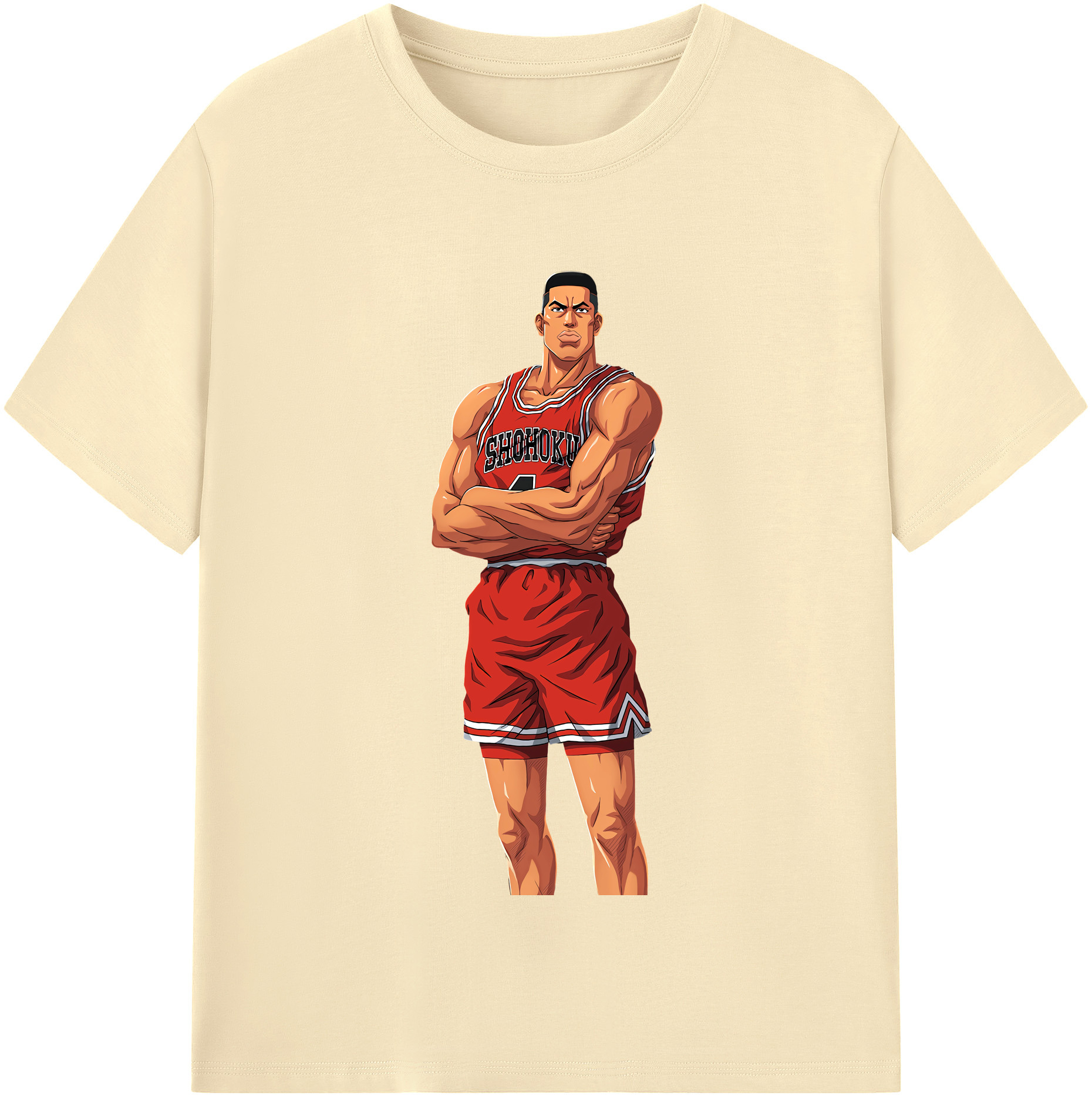 SLAM DUNK／スラムダンク 綿100％半袖Tシャツ（フロントプリント）