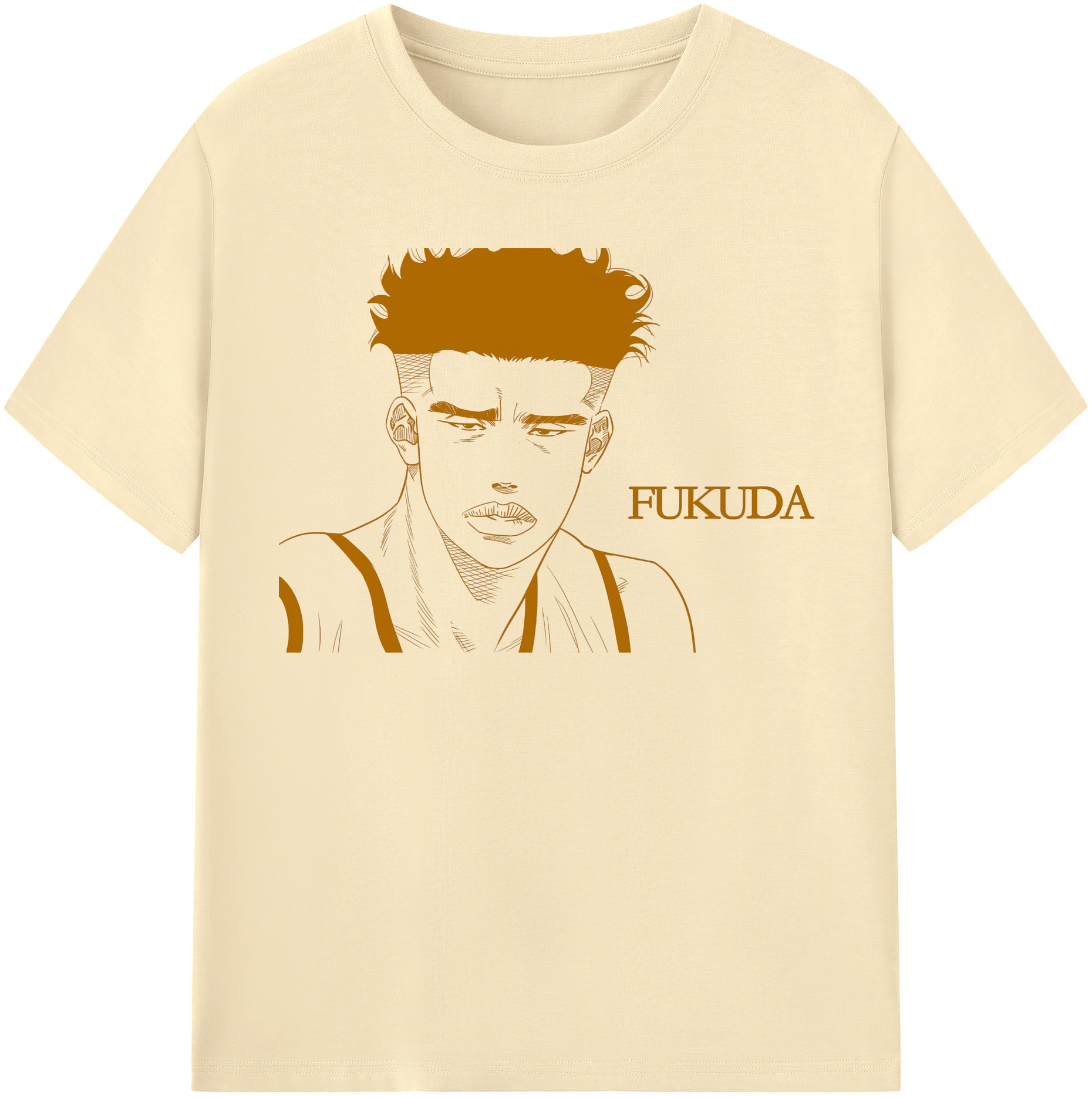 SLAM DUNK／スラムダンク 綿100％半袖Tシャツ（フロントプリント）