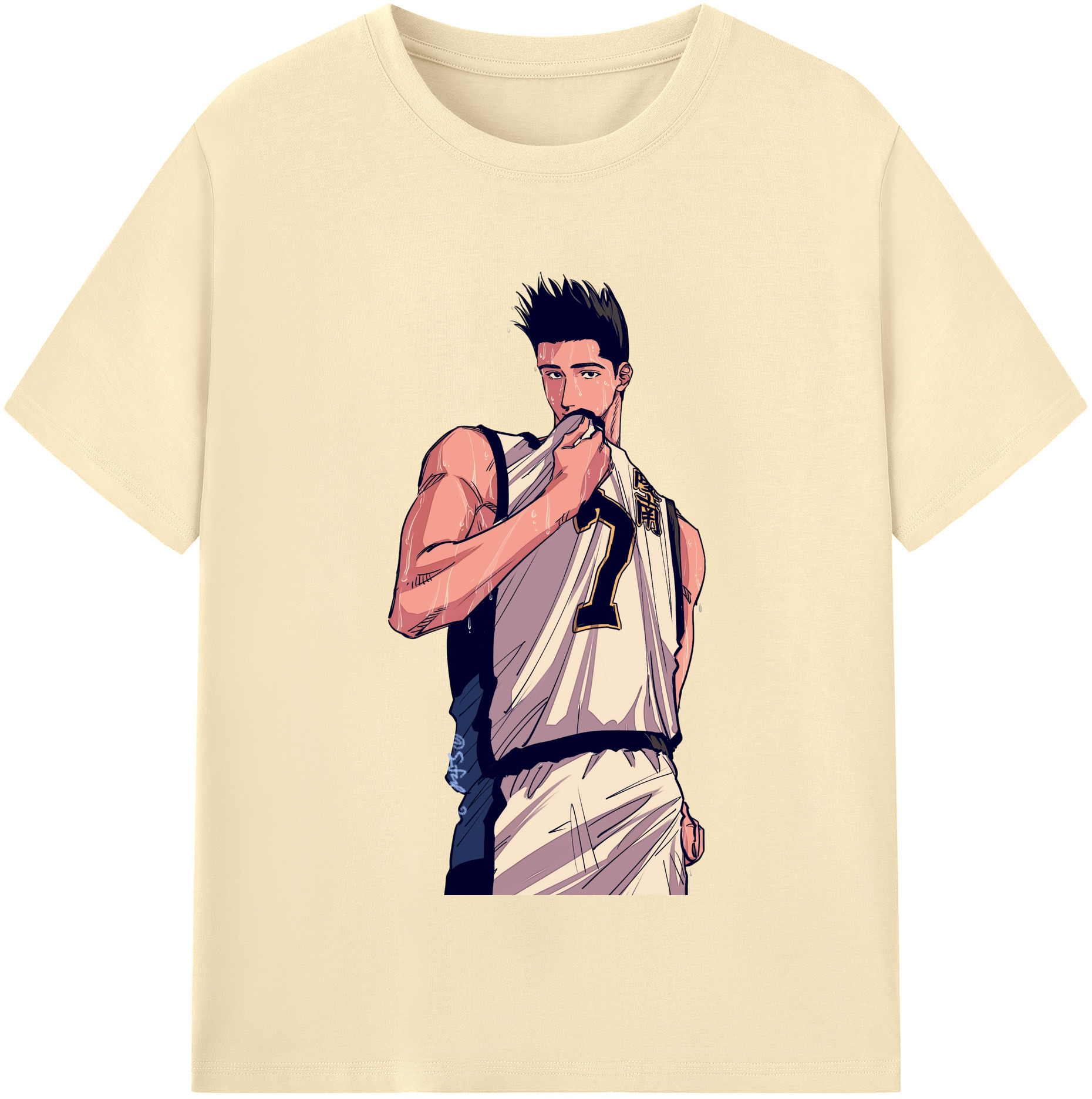 SLAM DUNK／スラムダンク 綿100％半袖Tシャツ（フロントプリント）