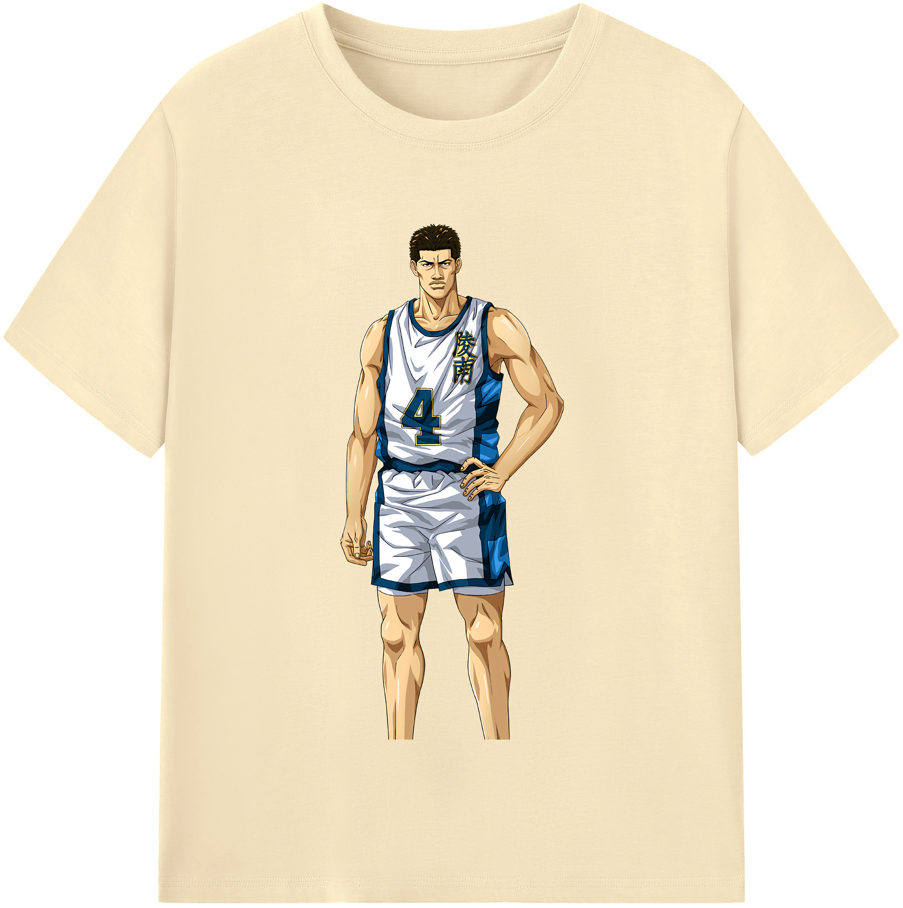SLAM DUNK／スラムダンク 綿100％半袖Tシャツ（フロントプリント）