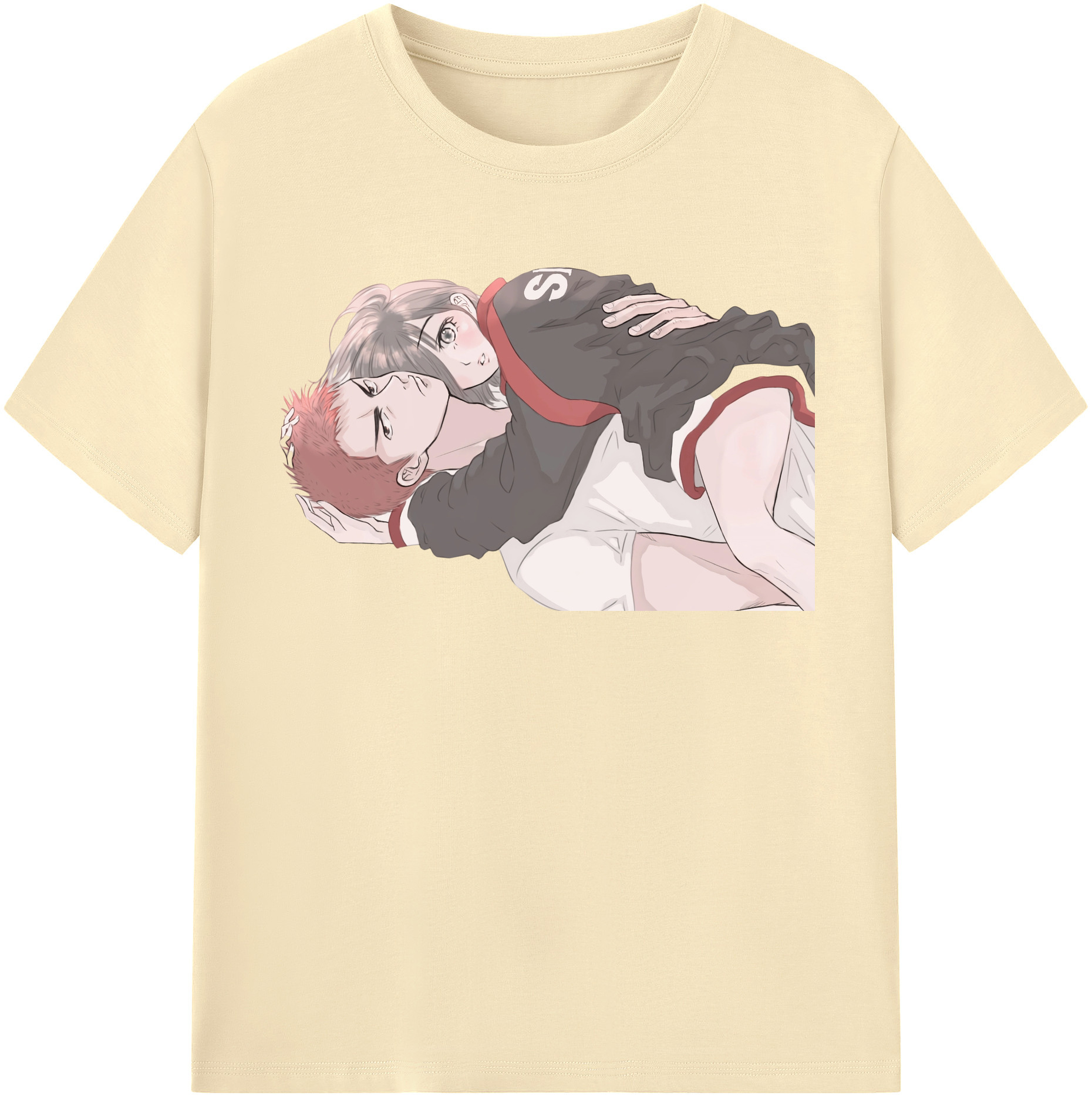 SLAM DUNK／スラムダンク 綿100％半袖Tシャツ（フロントプリント）