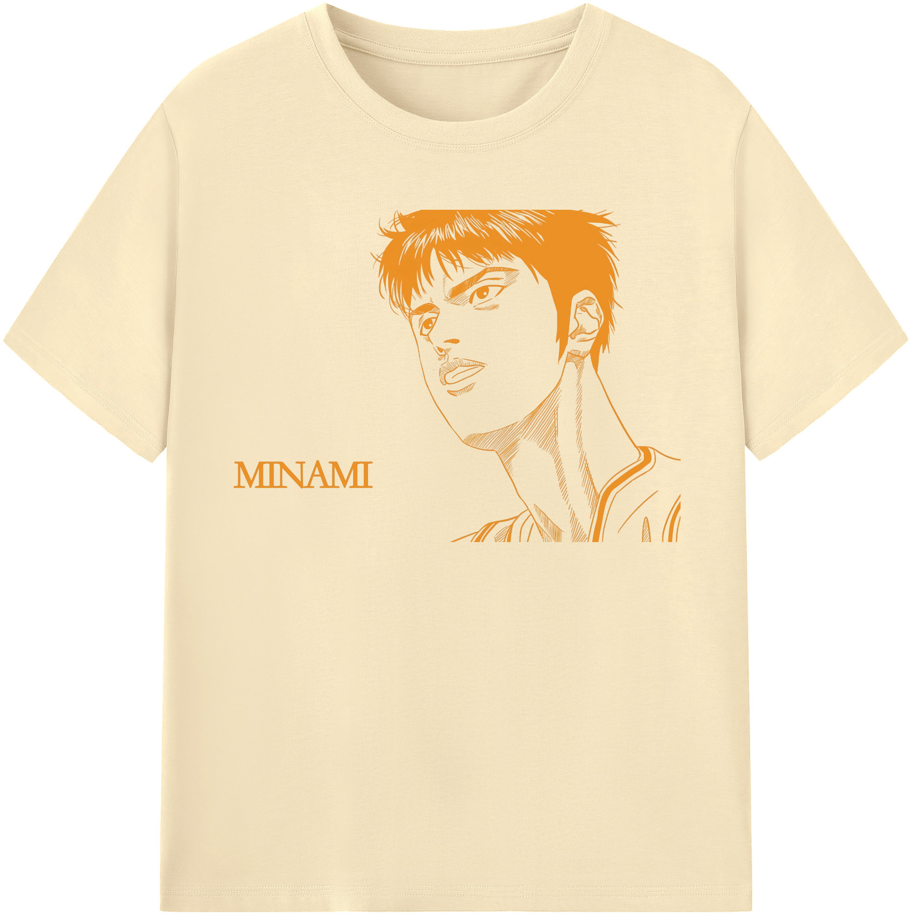 SLAM DUNK／スラムダンク 綿100％半袖Tシャツ（フロントプリント）