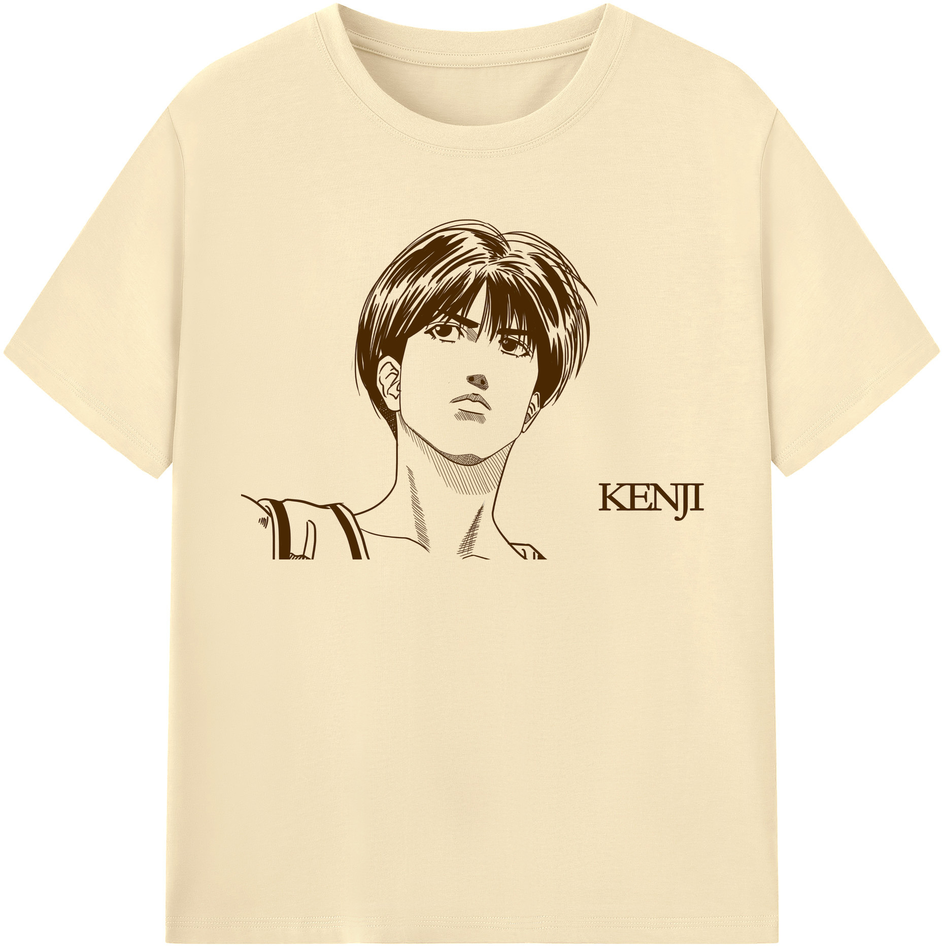 SLAM DUNK／スラムダンク 綿100％半袖Tシャツ（フロントプリント）