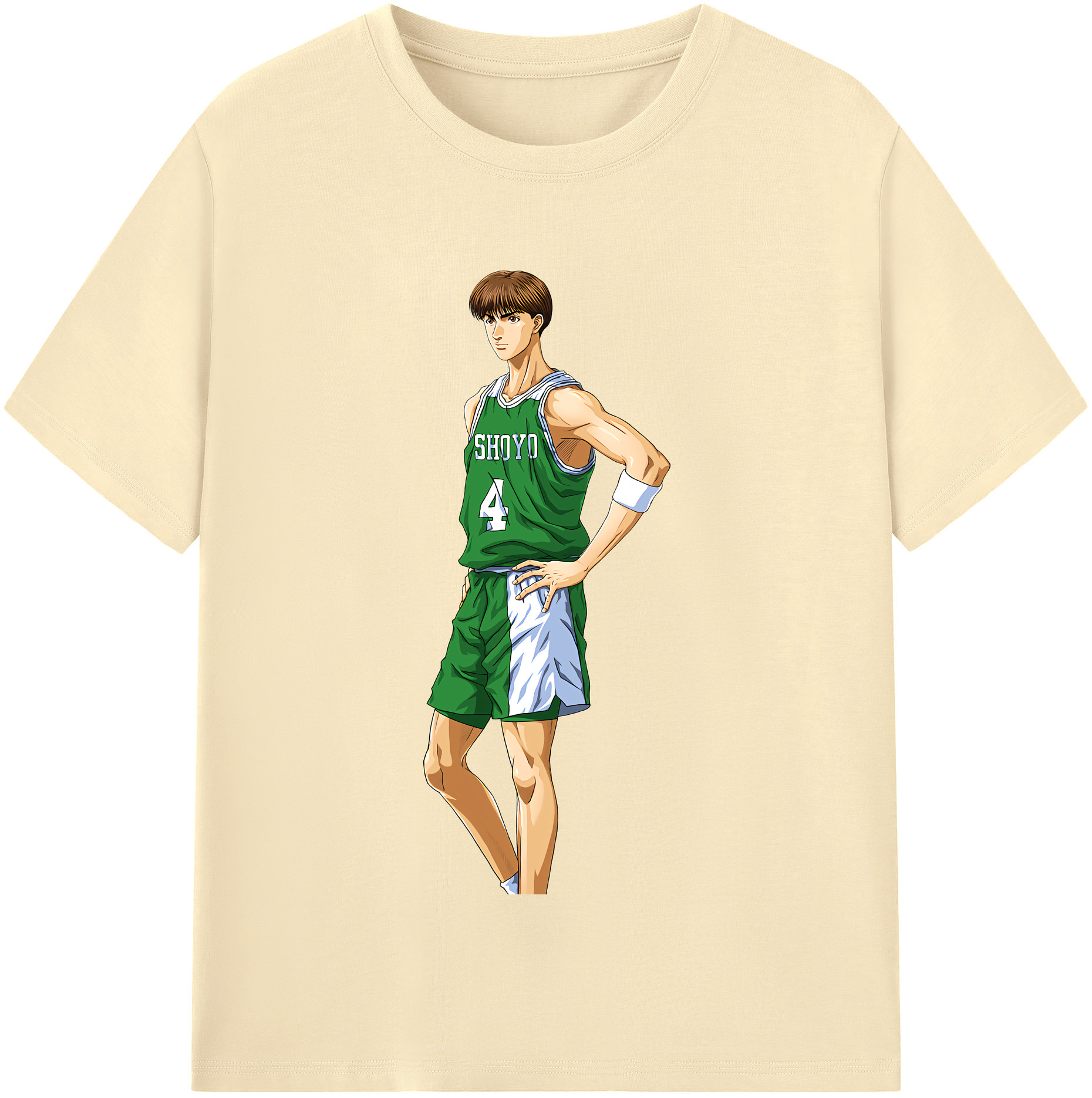 SLAM DUNK／スラムダンク 綿100％半袖Tシャツ（フロントプリント）