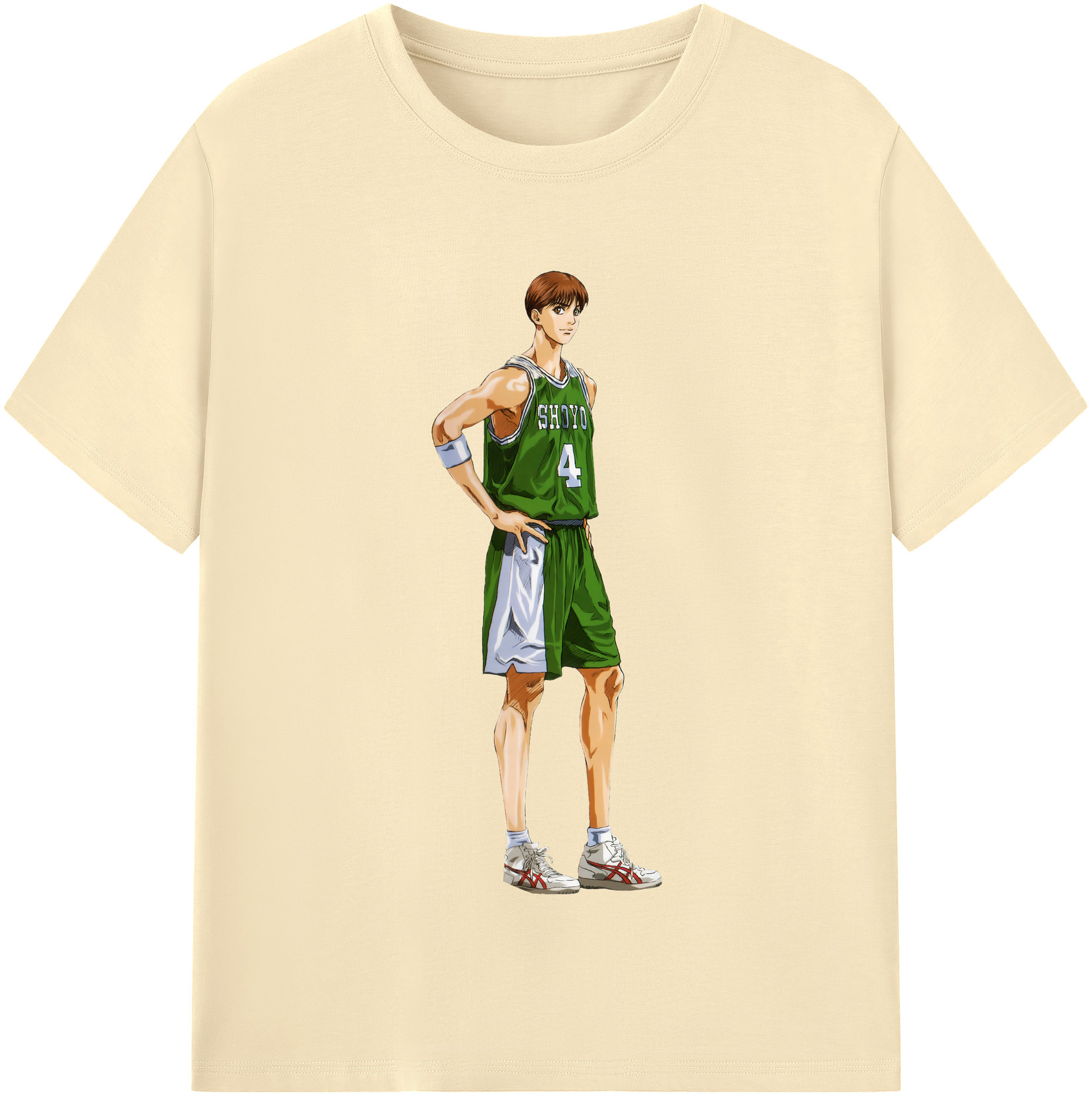 SLAM DUNK／スラムダンク 綿100％半袖Tシャツ（フロントプリント）