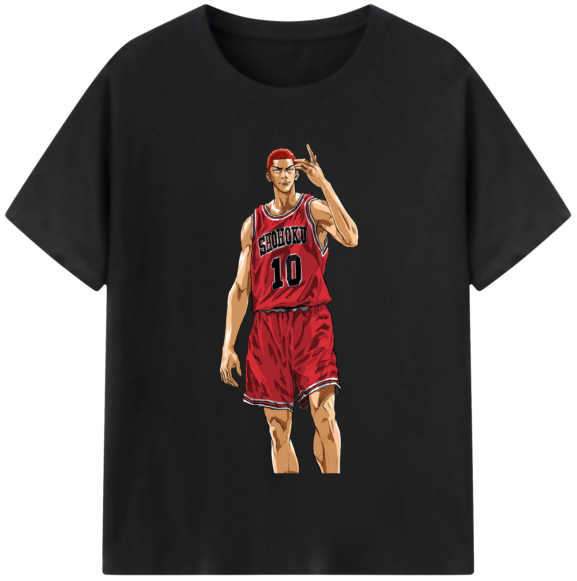 SLAM DUNK／スラムダンク 綿100％半袖Tシャツ（フロントプリント）