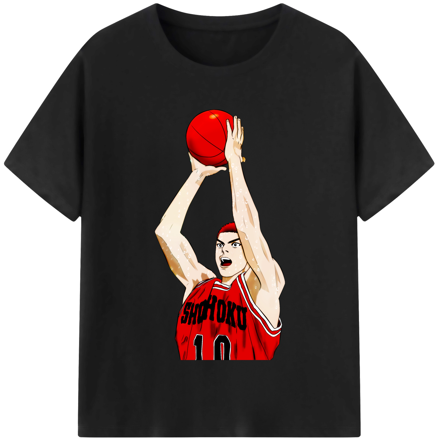 SLAM DUNK／スラムダンク 綿100％半袖Tシャツ（フロントプリント）