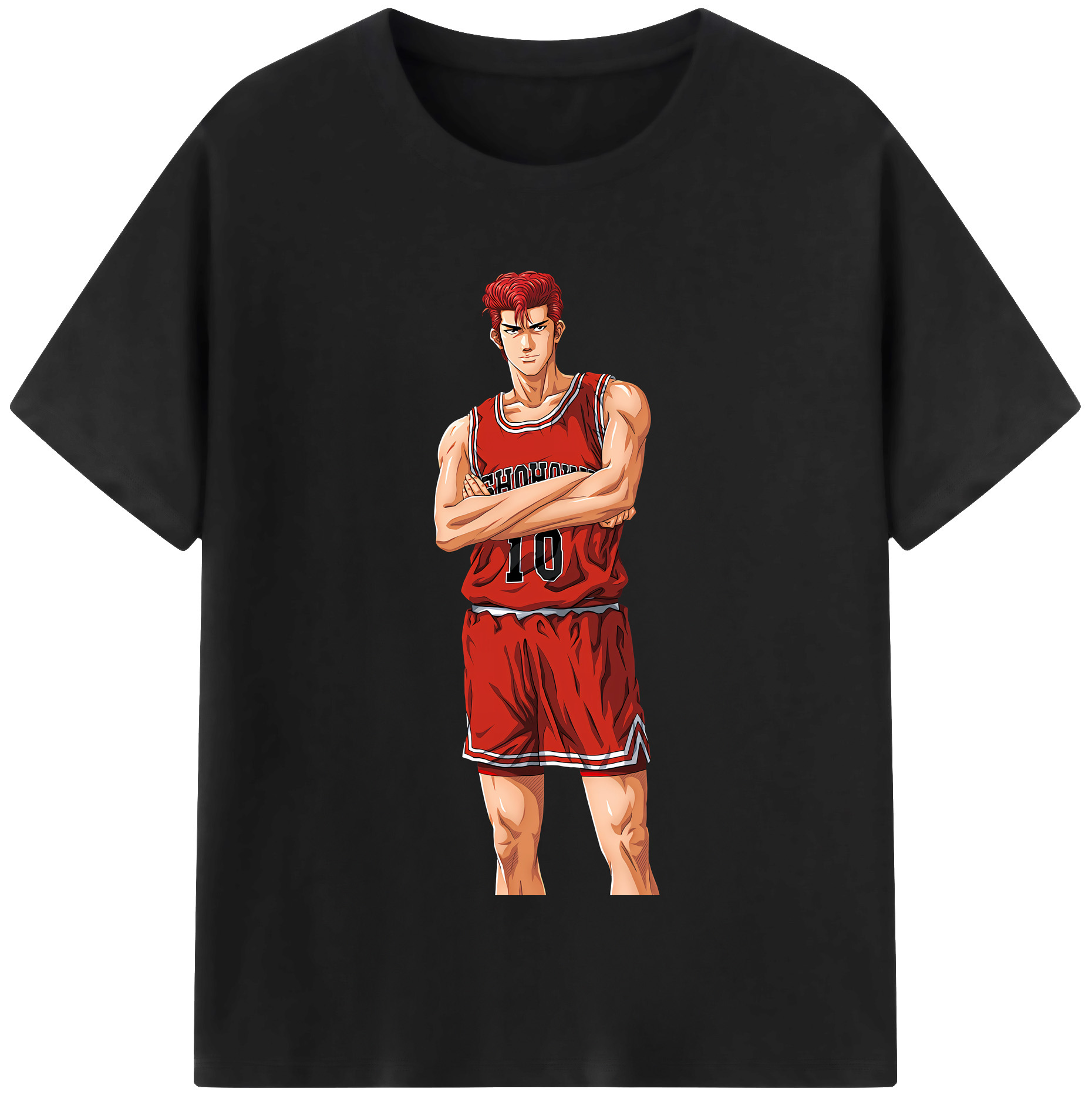 SLAM DUNK／スラムダンク 綿100％半袖Tシャツ（フロントプリント）