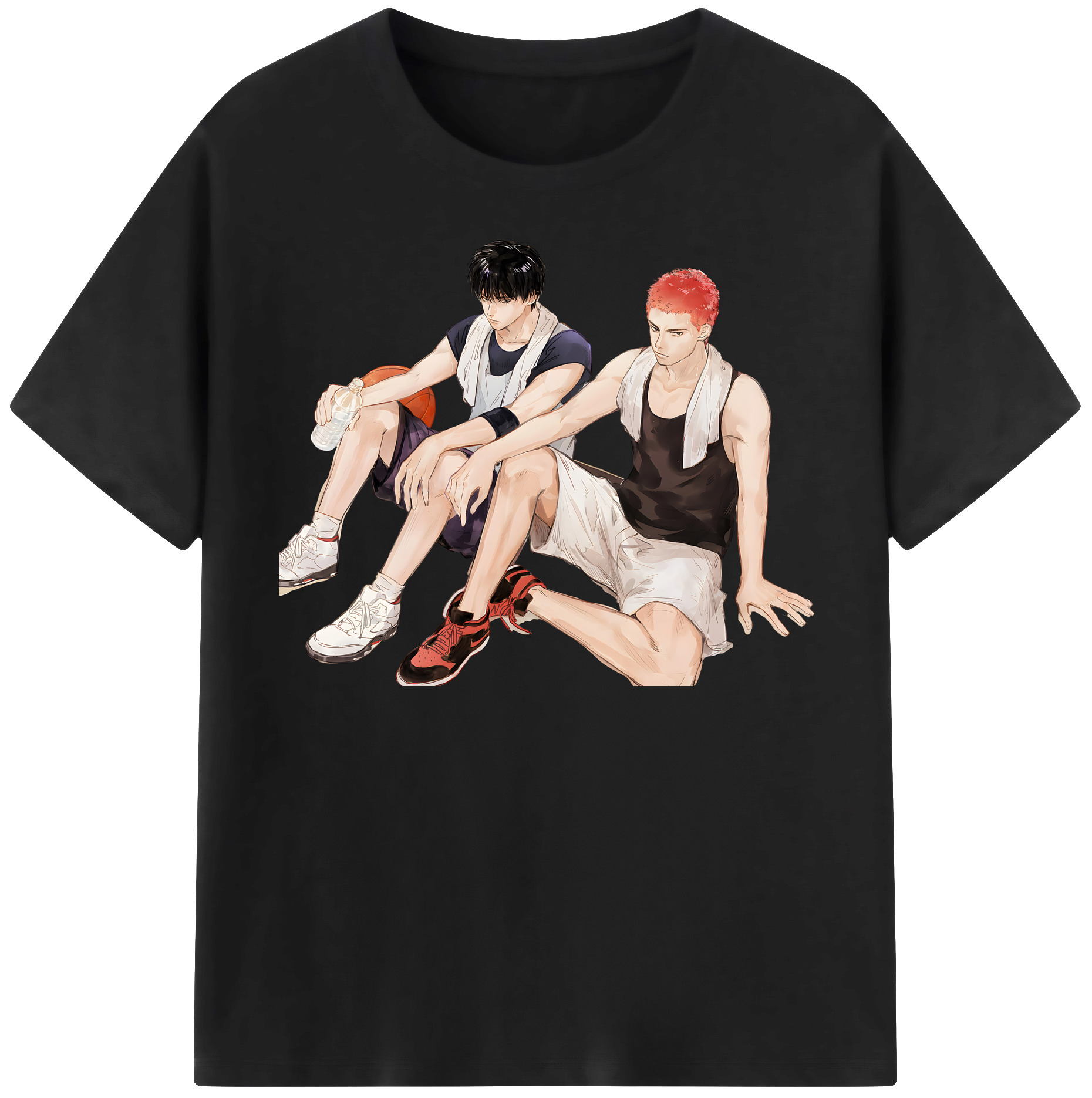 SLAM DUNK／スラムダンク 綿100％半袖Tシャツ（フロントプリント）