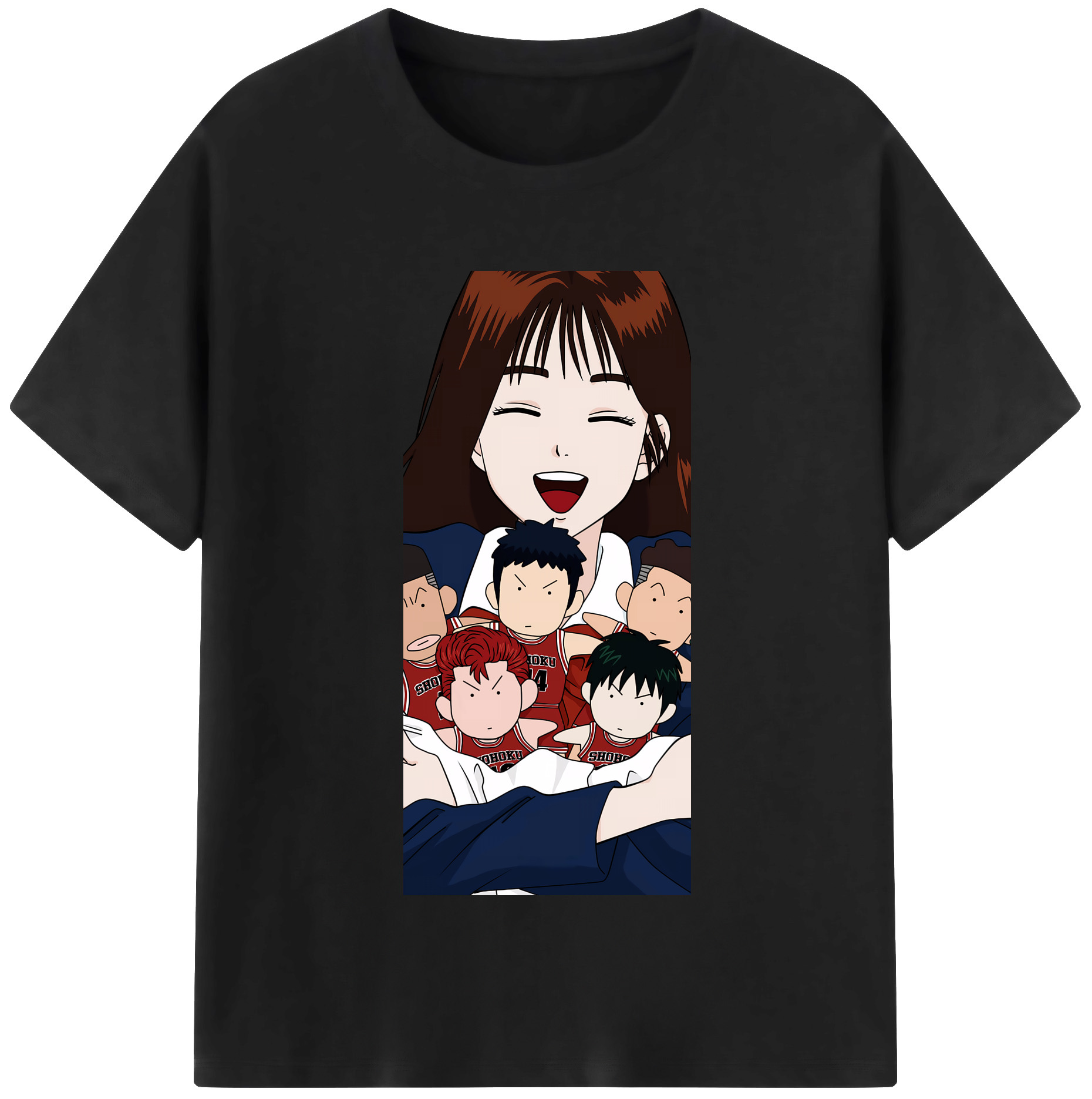 SLAM DUNK／スラムダンク 綿100％半袖Tシャツ（フロントプリント）