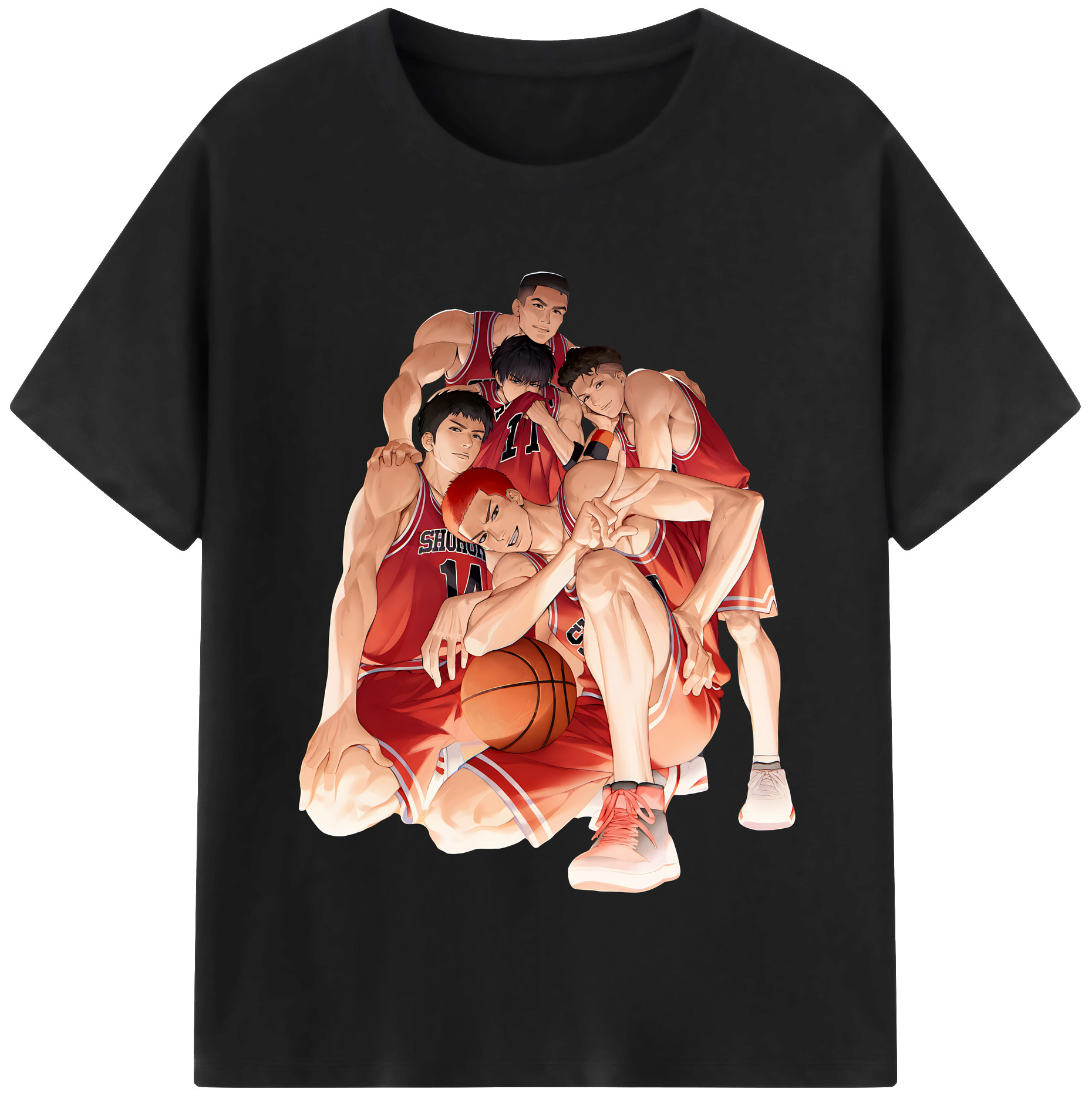 （画像用） SLAM DUNK／スラムダンク 綿100％半袖Tシャツ（フロントプリント）