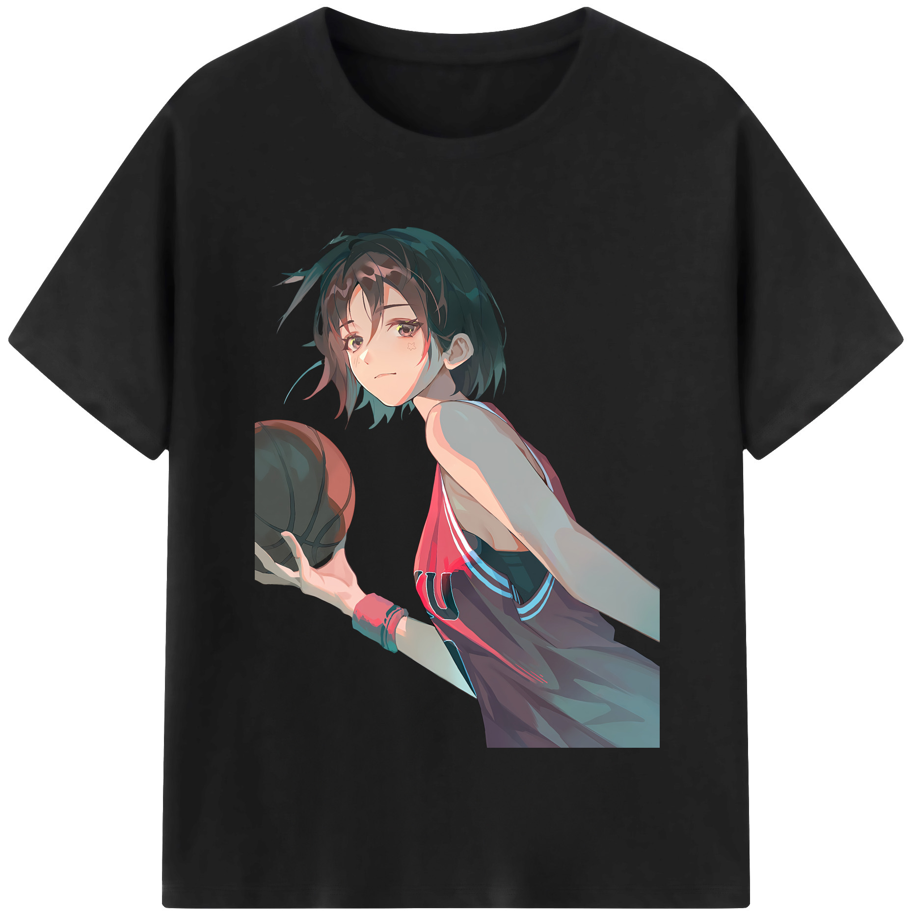 SLAM DUNK／スラムダンク 綿100％半袖Tシャツ（フロントプリント）