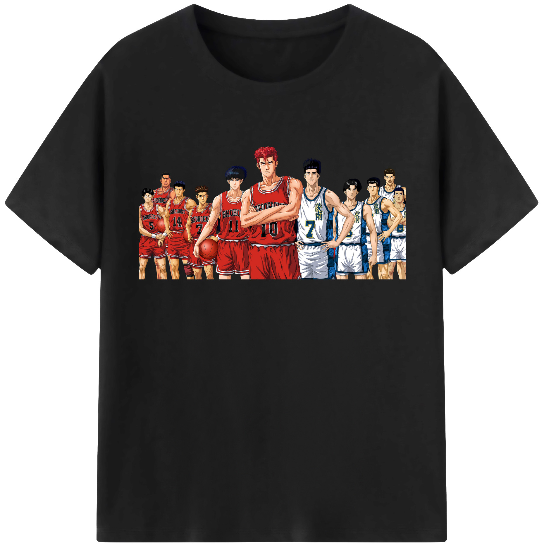 SLAM DUNK／スラムダンク 綿100％半袖Tシャツ（フロントプリント）