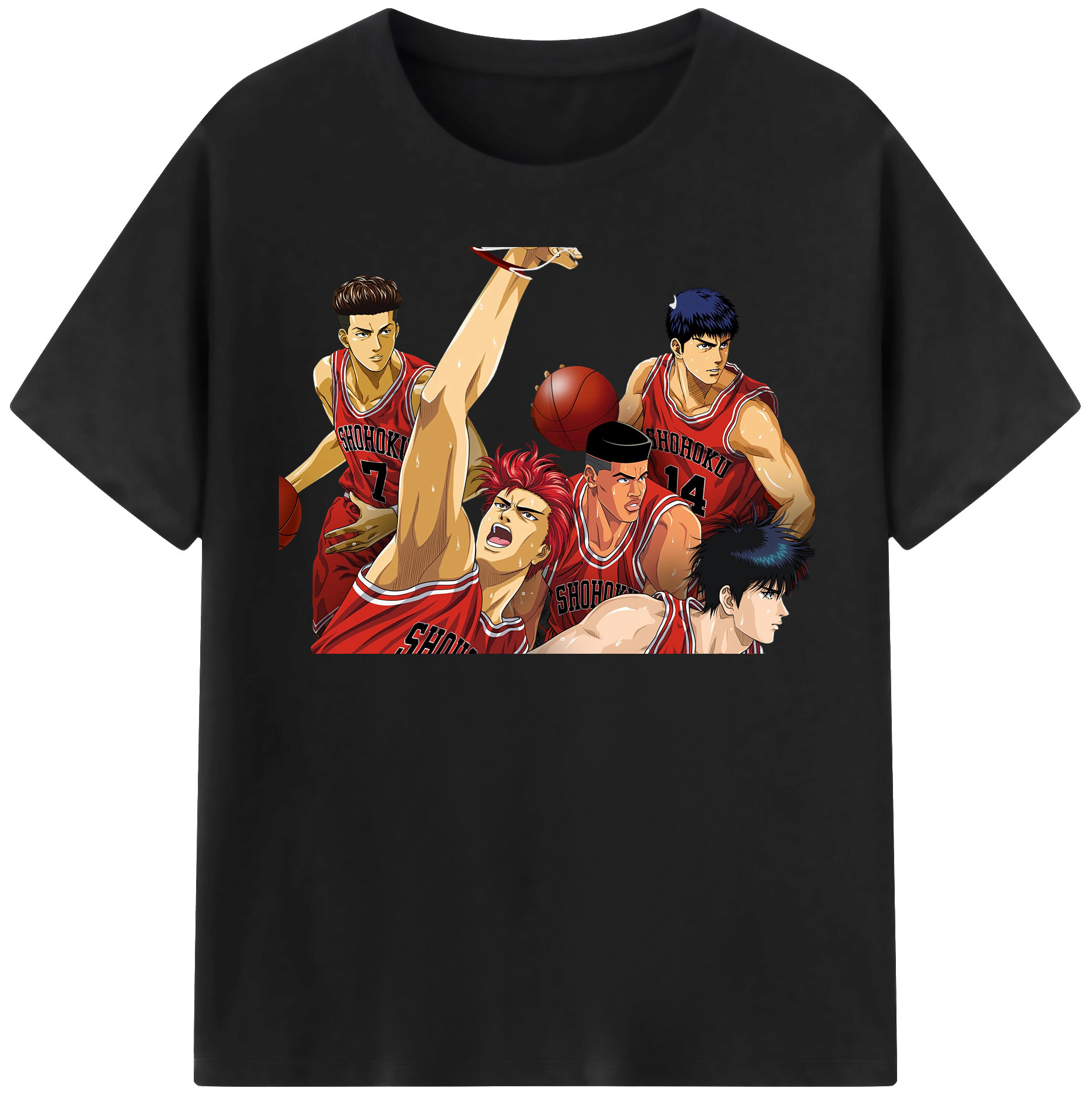 （画像用） SLAM DUNK／スラムダンク 綿100％半袖Tシャツ（フロントプリント）