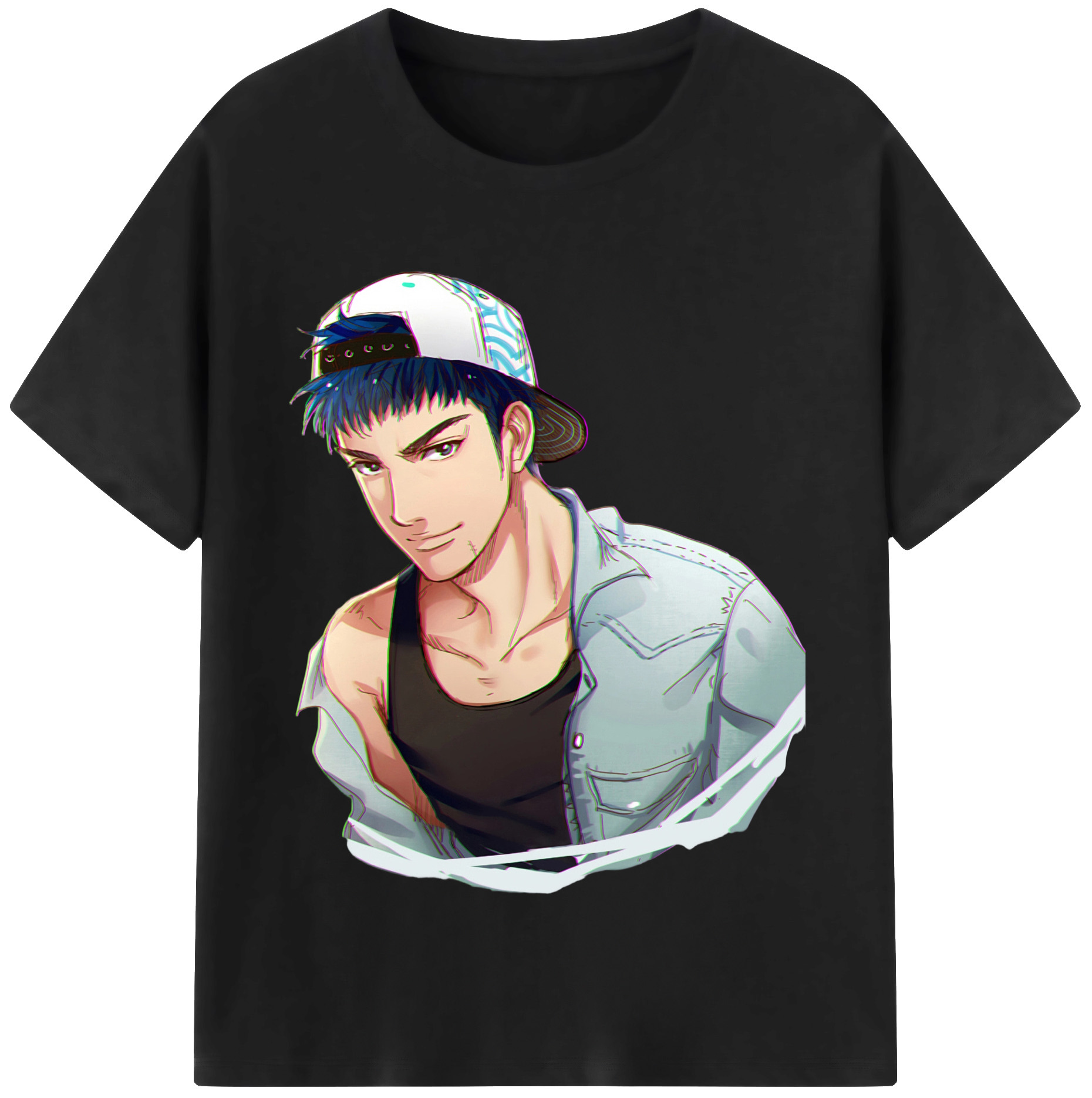 SLAM DUNK／スラムダンク 綿100％半袖Tシャツ（フロントプリント）