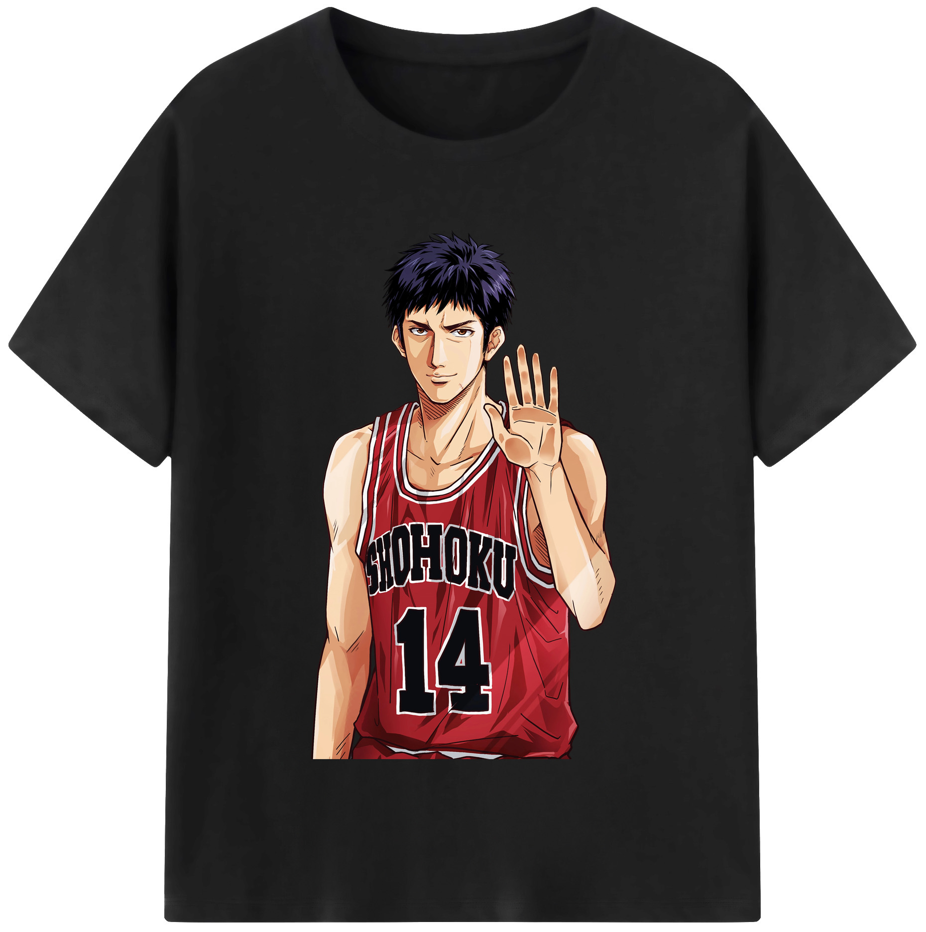 SLAM DUNK／スラムダンク 綿100％半袖Tシャツ（フロントプリント）