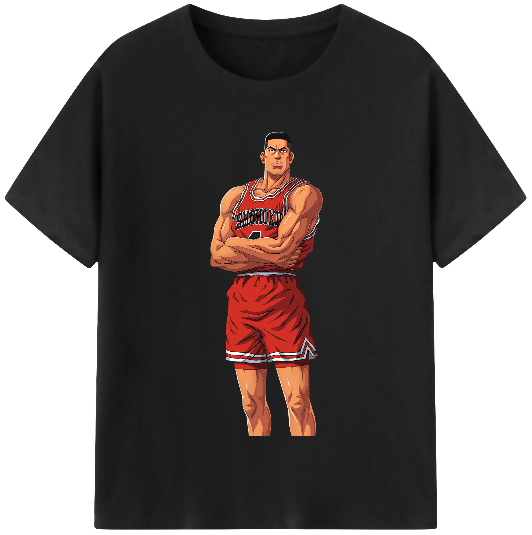 SLAM DUNK／スラムダンク 綿100％半袖Tシャツ（フロントプリント）