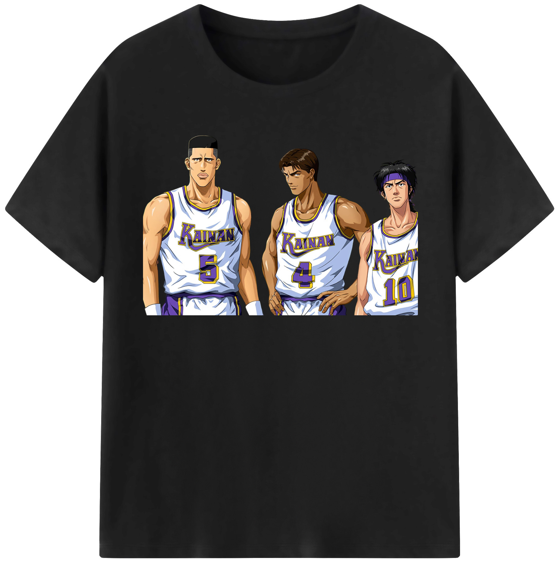 SLAM DUNK／スラムダンク 綿100％半袖Tシャツ（フロントプリント）