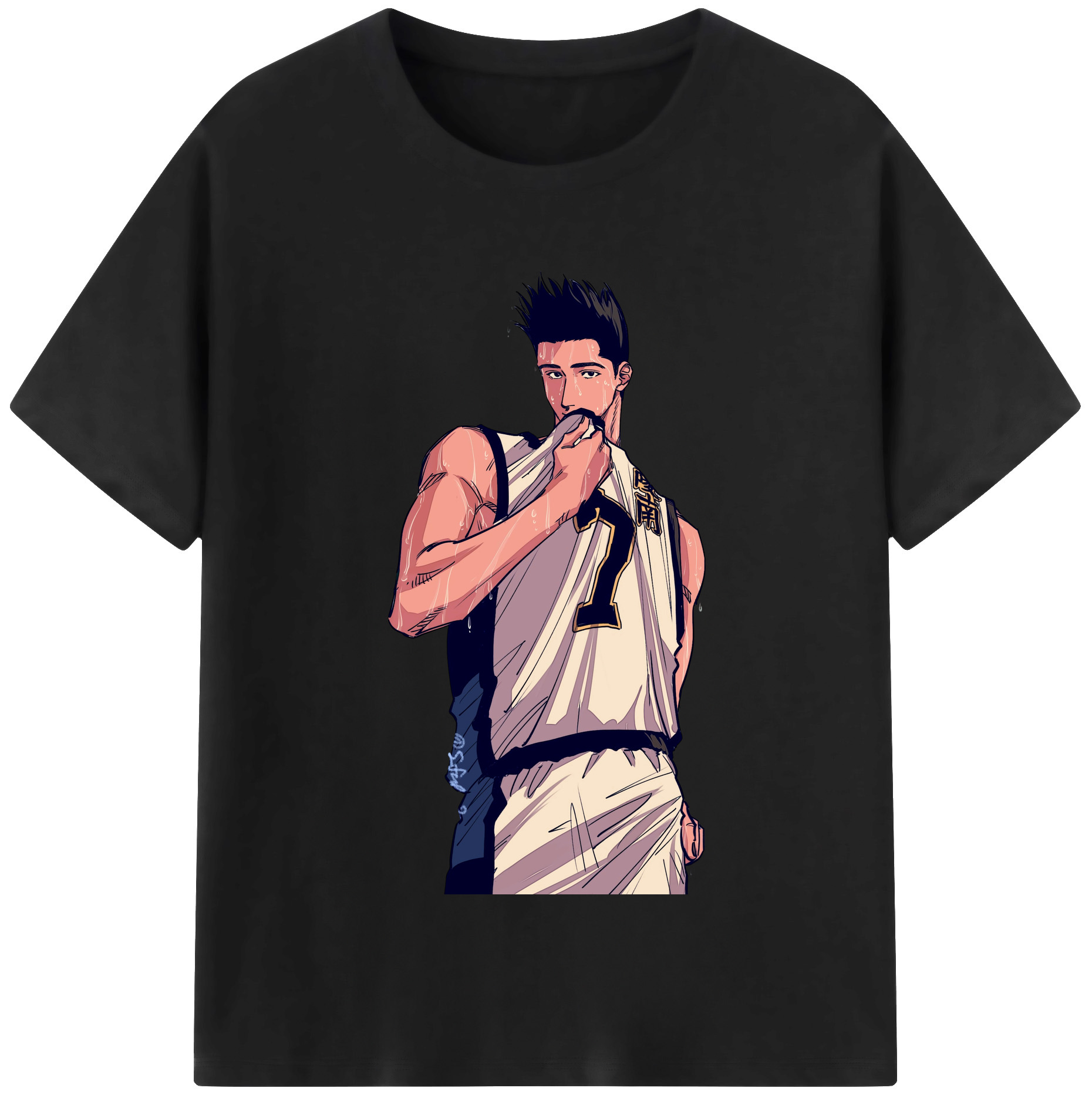 SLAM DUNK／スラムダンク 綿100％半袖Tシャツ（フロントプリント）