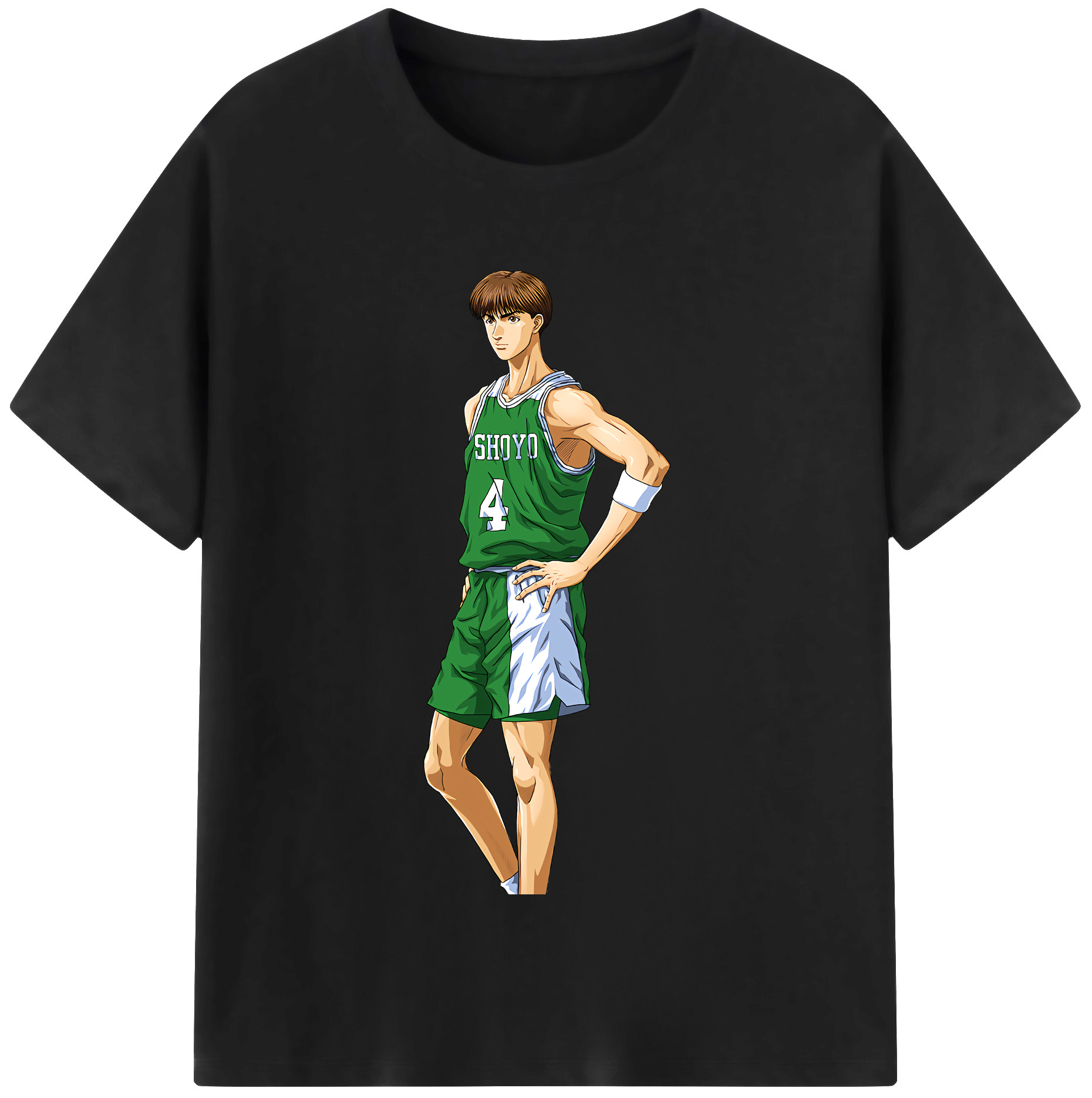 SLAM DUNK／スラムダンク 綿100％半袖Tシャツ（フロントプリント）