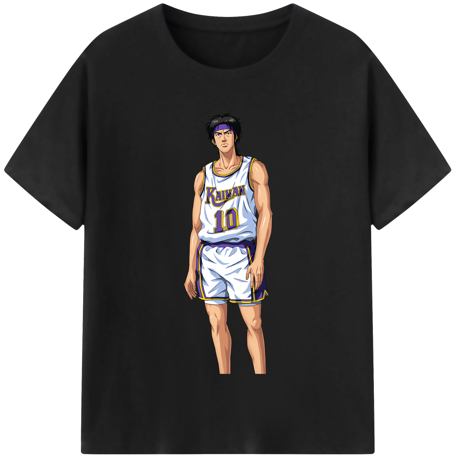 SLAM DUNK／スラムダンク 綿100％半袖Tシャツ（フロントプリント）