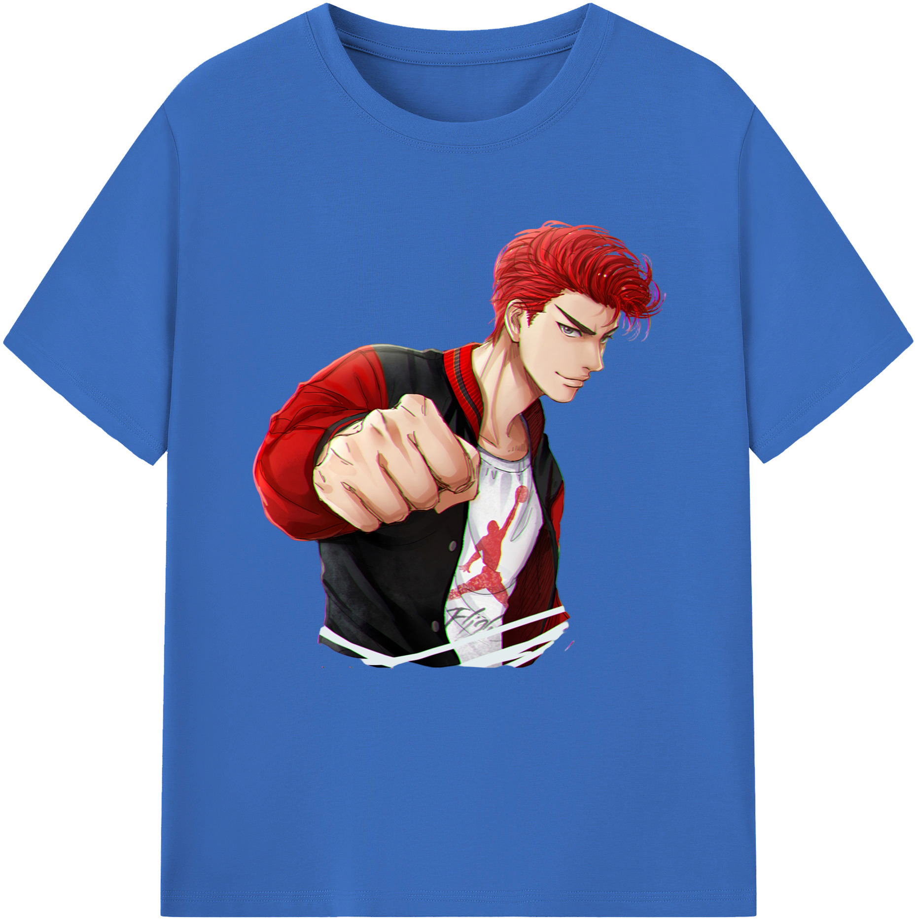 SLAM DUNK／スラムダンク 綿100％半袖Tシャツ（フロントプリント）