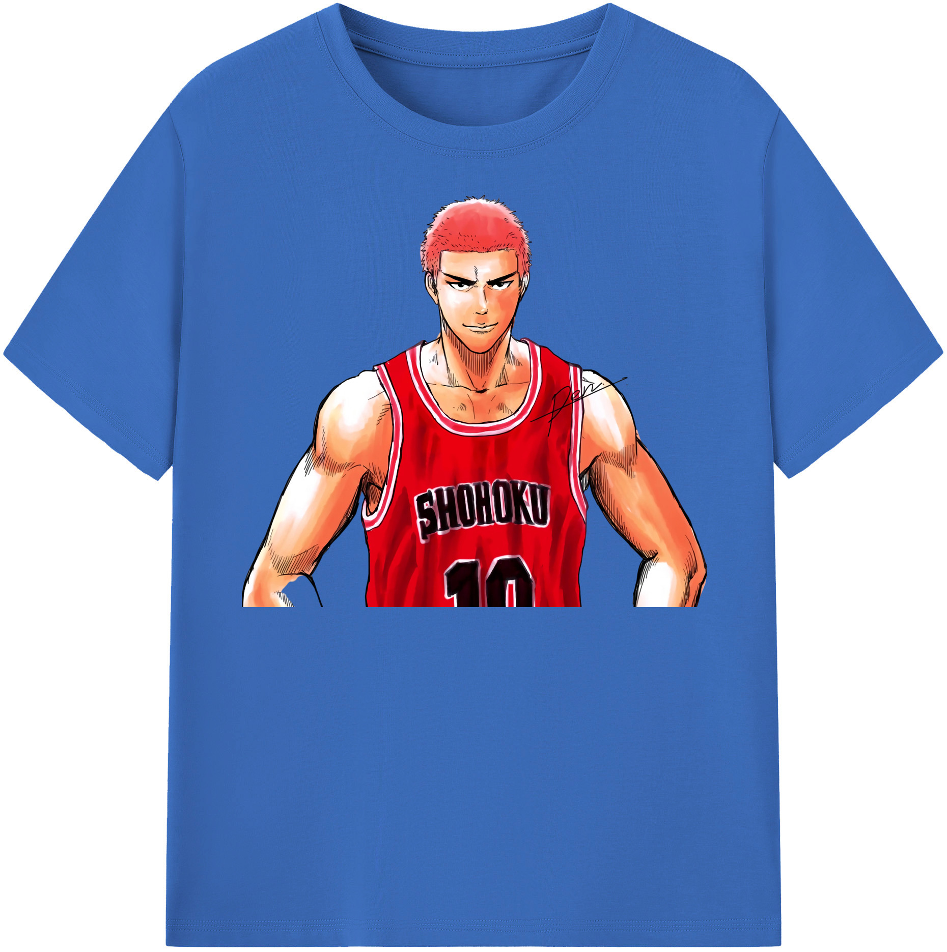 SLAM DUNK／スラムダンク 綿100％半袖Tシャツ（フロントプリント）