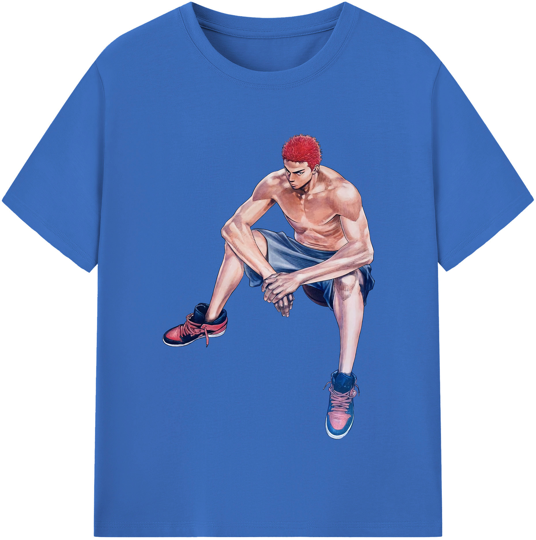 SLAM DUNK／スラムダンク 綿100％半袖Tシャツ（フロントプリント）