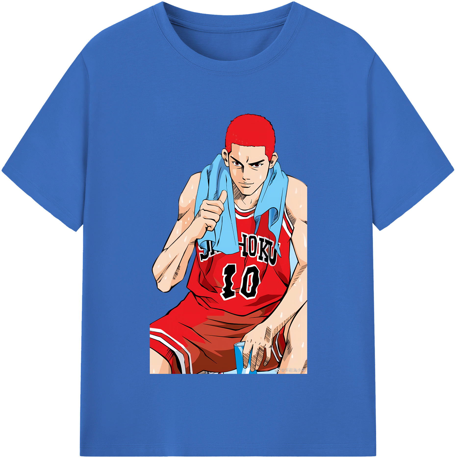 SLAM DUNK／スラムダンク 綿100％半袖Tシャツ（フロントプリント）