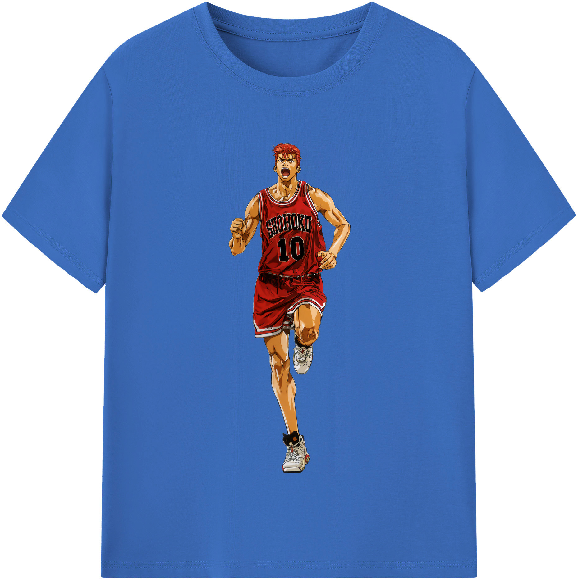 SLAM DUNK／スラムダンク 綿100％半袖Tシャツ（フロントプリント）
