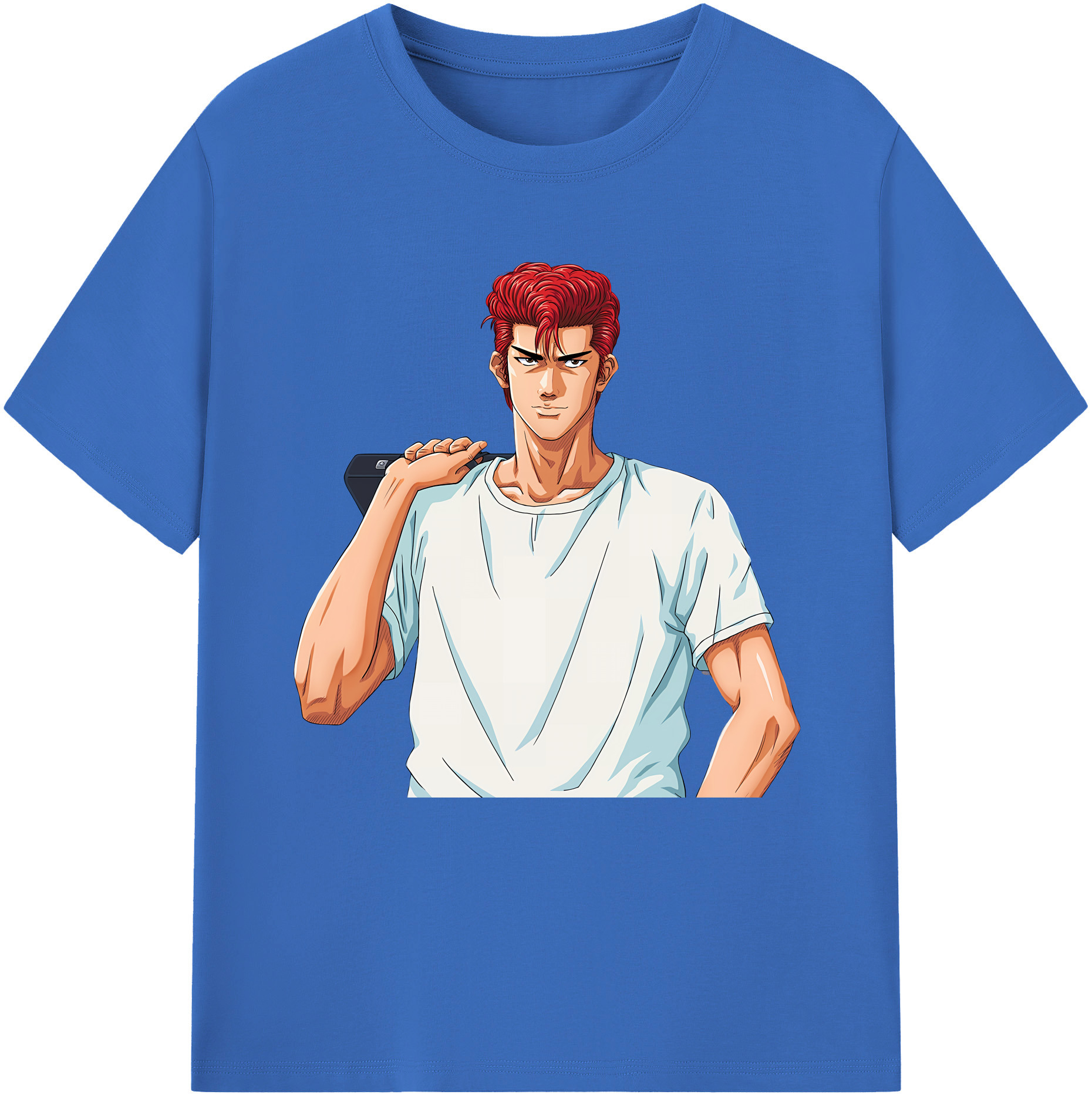 SLAM DUNK／スラムダンク 綿100％半袖Tシャツ（フロントプリント）