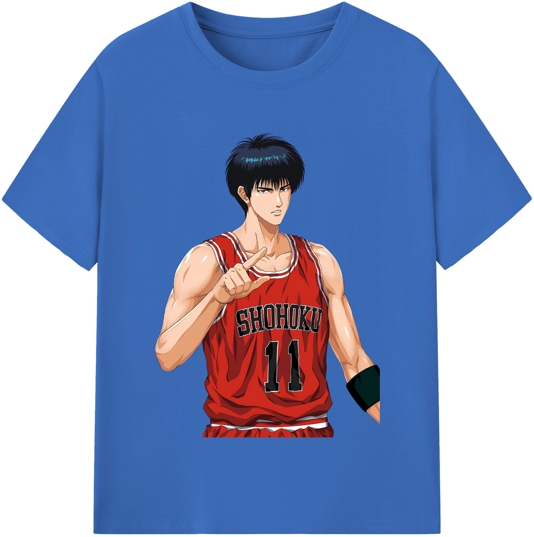 SLAM DUNK／スラムダンク 綿100％半袖Tシャツ（フロントプリント）
