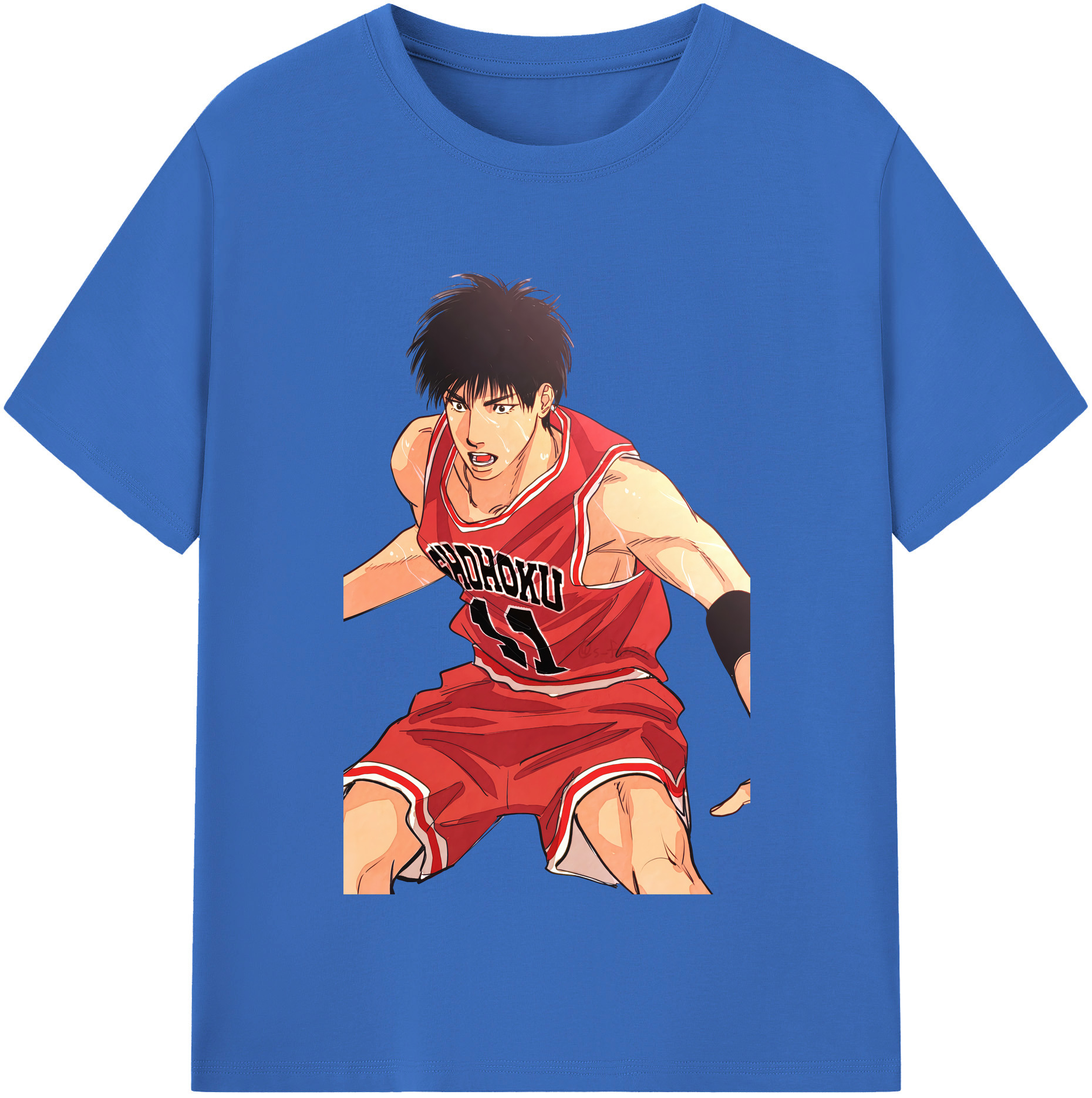 SLAM DUNK／スラムダンク 綿100％半袖Tシャツ（フロントプリント）