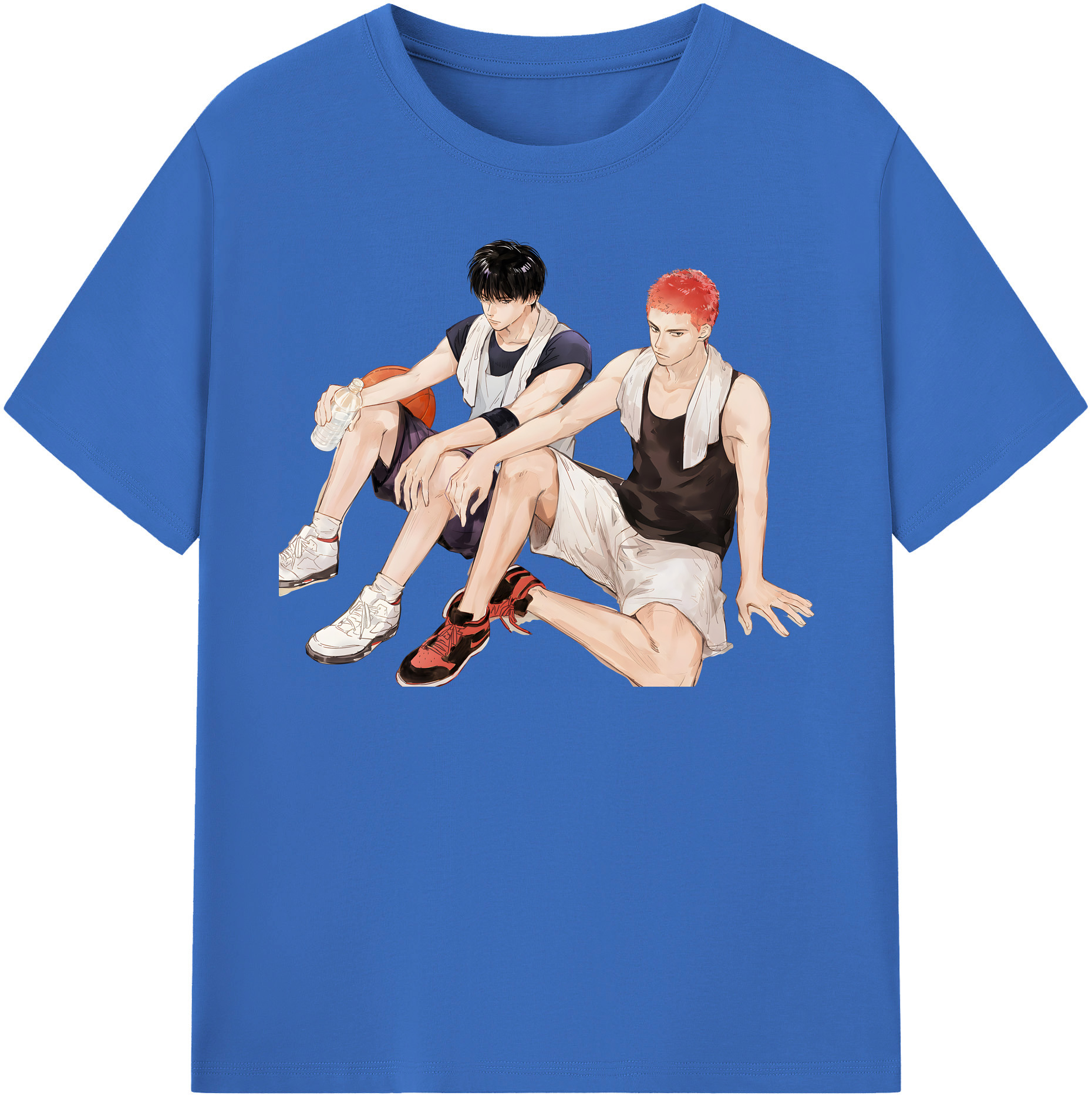 SLAM DUNK／スラムダンク 綿100％半袖Tシャツ（フロントプリント）