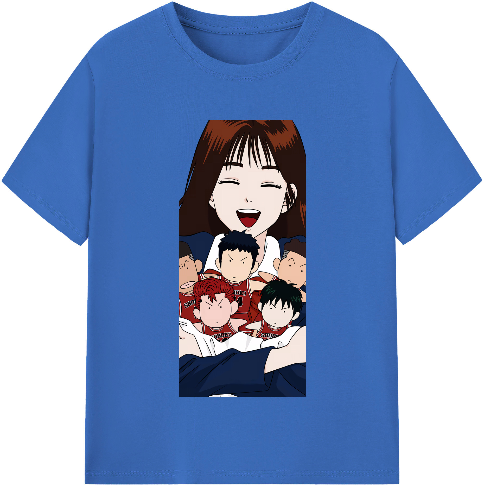 SLAM DUNK／スラムダンク 綿100％半袖Tシャツ（フロントプリント）