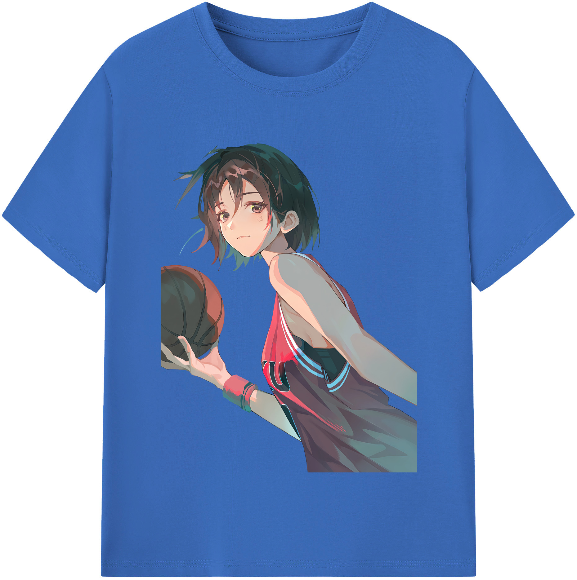 SLAM DUNK／スラムダンク 綿100％半袖Tシャツ（フロントプリント）