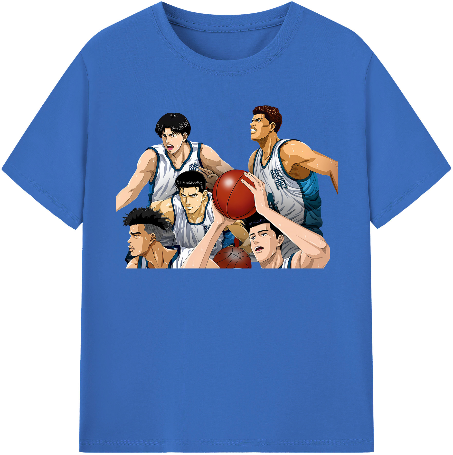 SLAM DUNK／スラムダンク 綿100％半袖Tシャツ（フロントプリント）