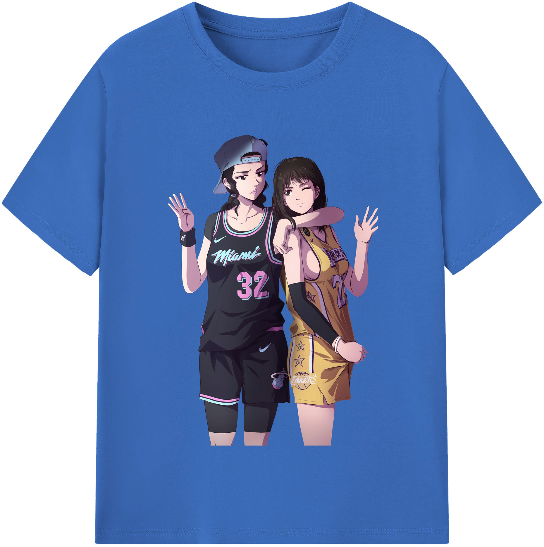 SLAM DUNK／スラムダンク 綿100％半袖Tシャツ（フロントプリント）