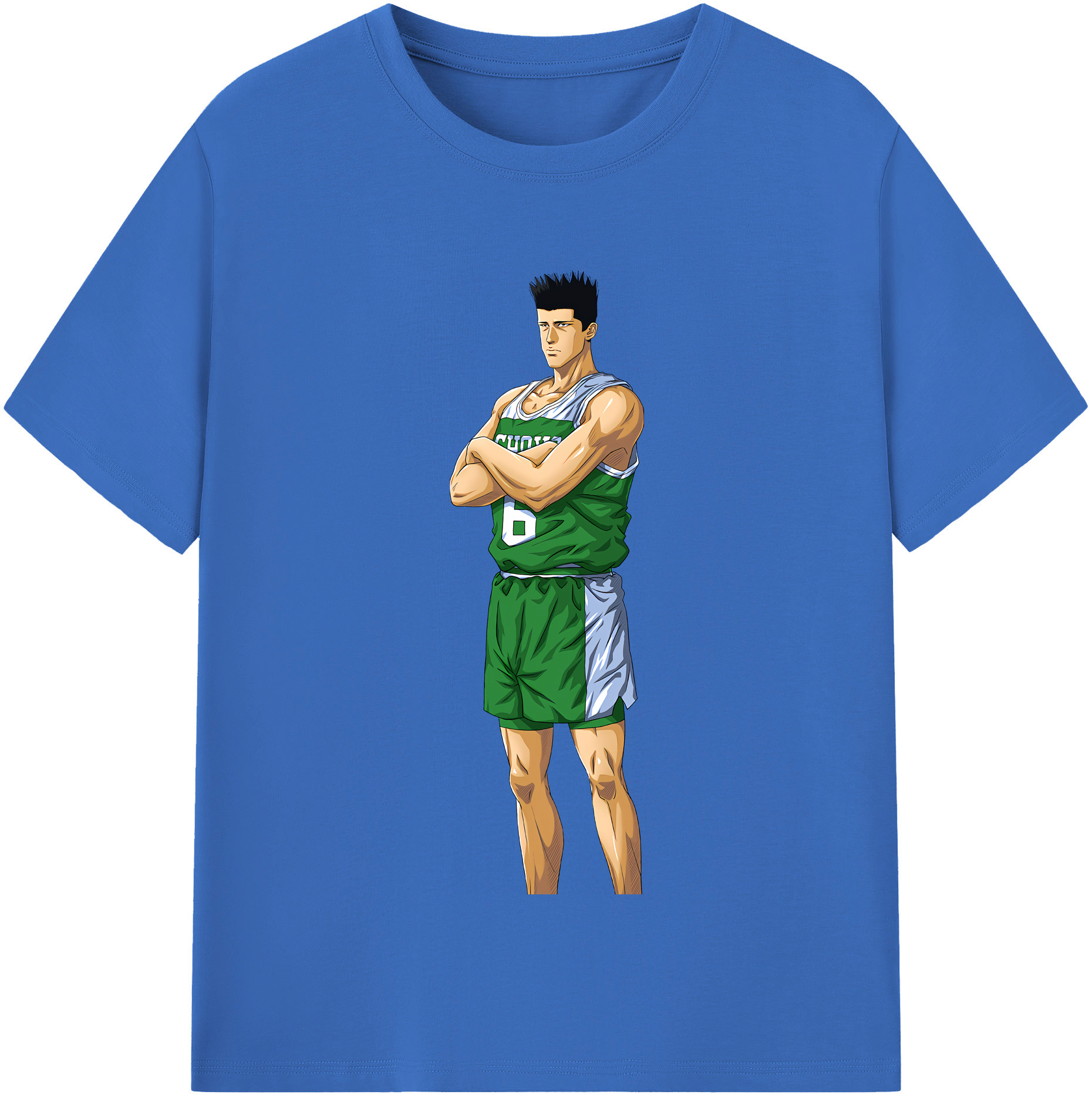 SLAM DUNK／スラムダンク 綿100％半袖Tシャツ（フロントプリント）