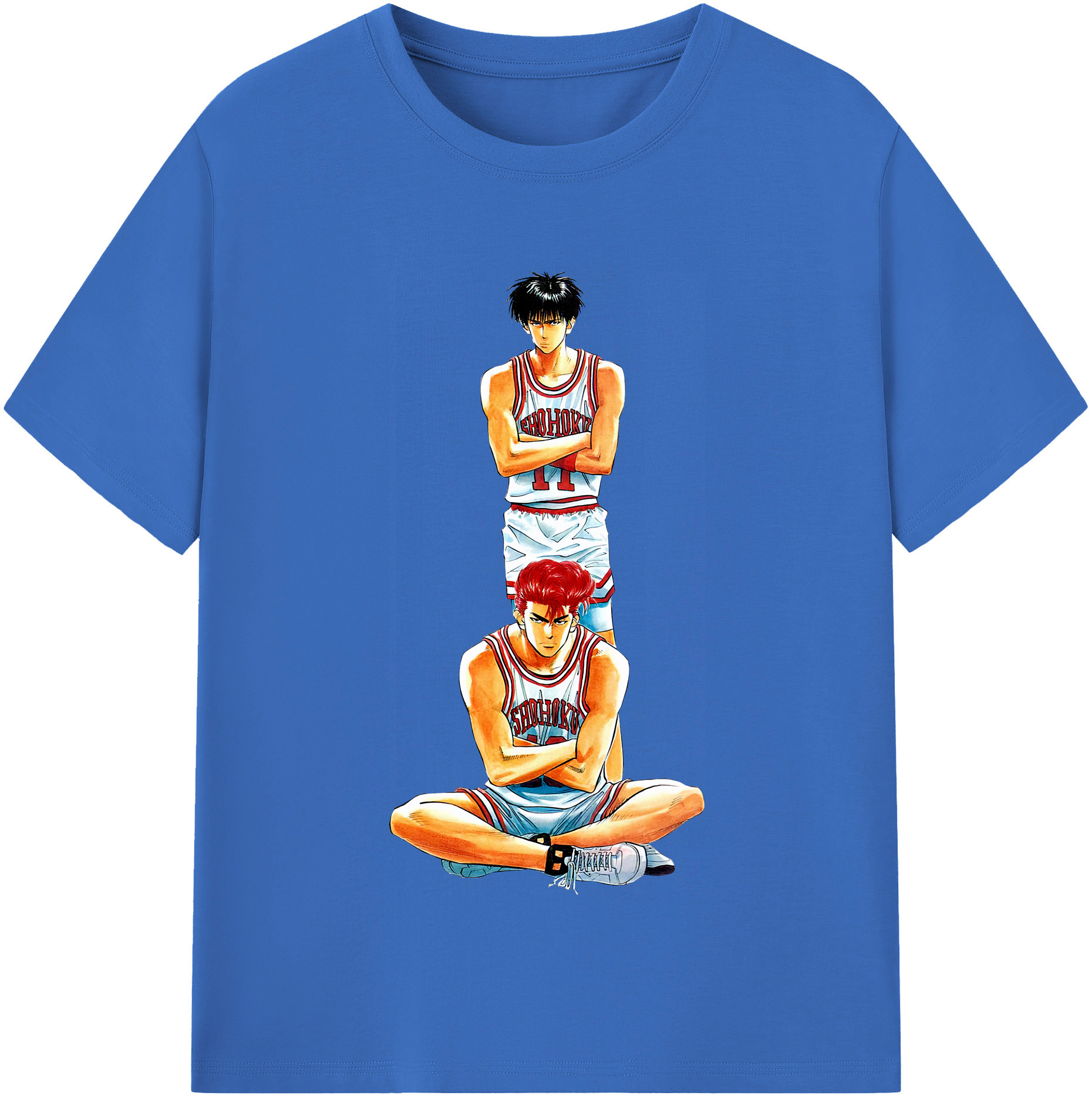 SLAM DUNK／スラムダンク 綿100％半袖Tシャツ（フロントプリント）