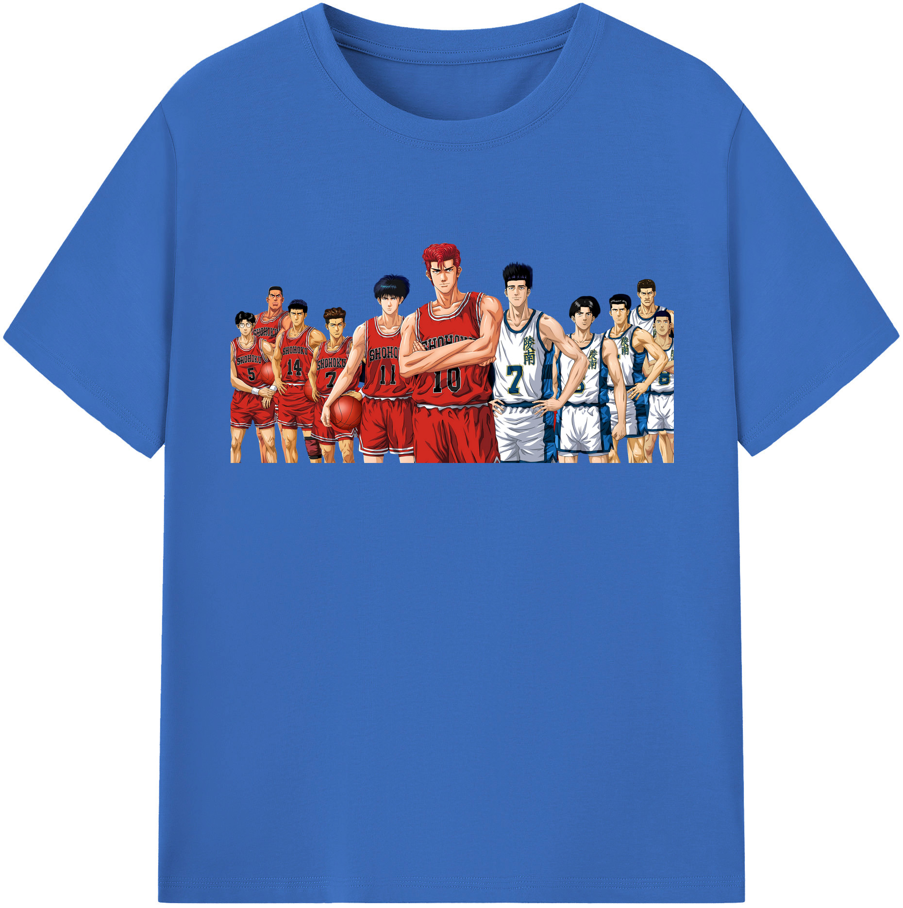 SLAM DUNK／スラムダンク 綿100％半袖Tシャツ（フロントプリント）