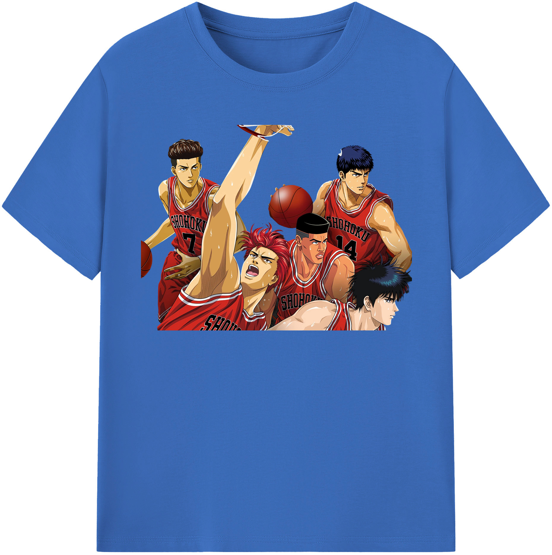 （画像用） SLAM DUNK／スラムダンク 綿100％半袖Tシャツ（フロントプリント）