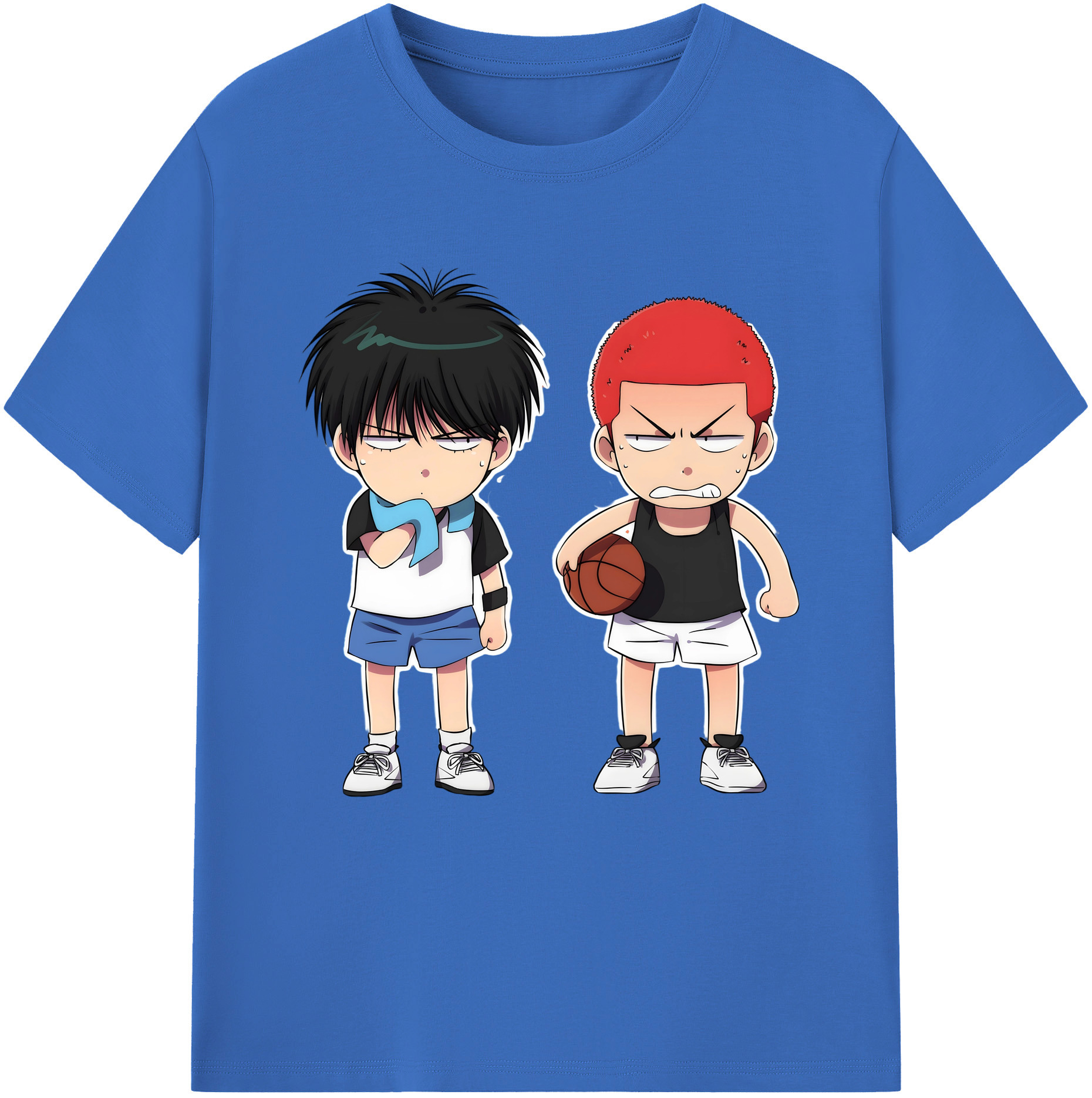 SLAM DUNK／スラムダンク 綿100％半袖Tシャツ（フロントプリント）