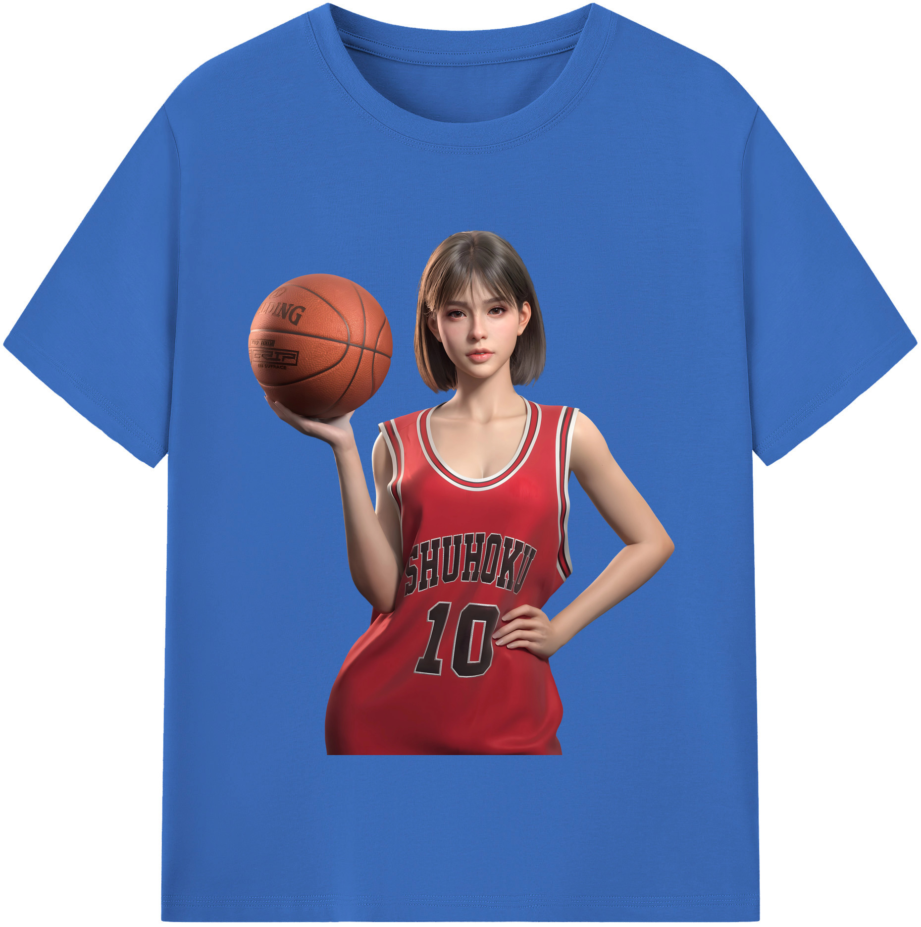 SLAM DUNK／スラムダンク 綿100％半袖Tシャツ（フロントプリント）