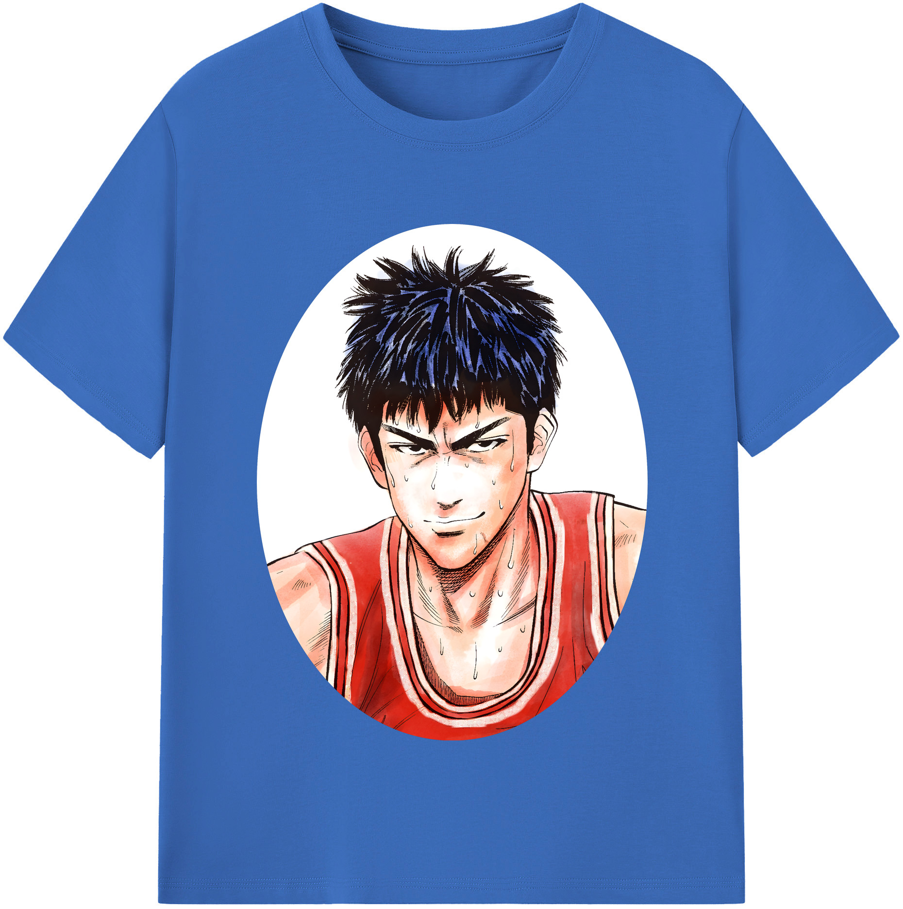SLAM DUNK／スラムダンク 綿100％半袖Tシャツ（フロントプリント）