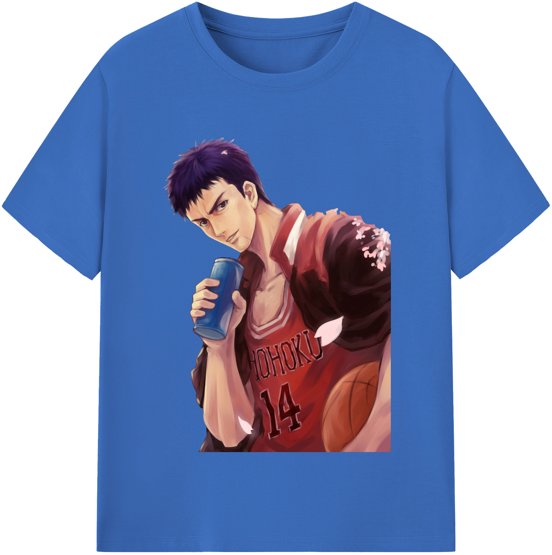 SLAM DUNK／スラムダンク 綿100％半袖Tシャツ（フロントプリント）