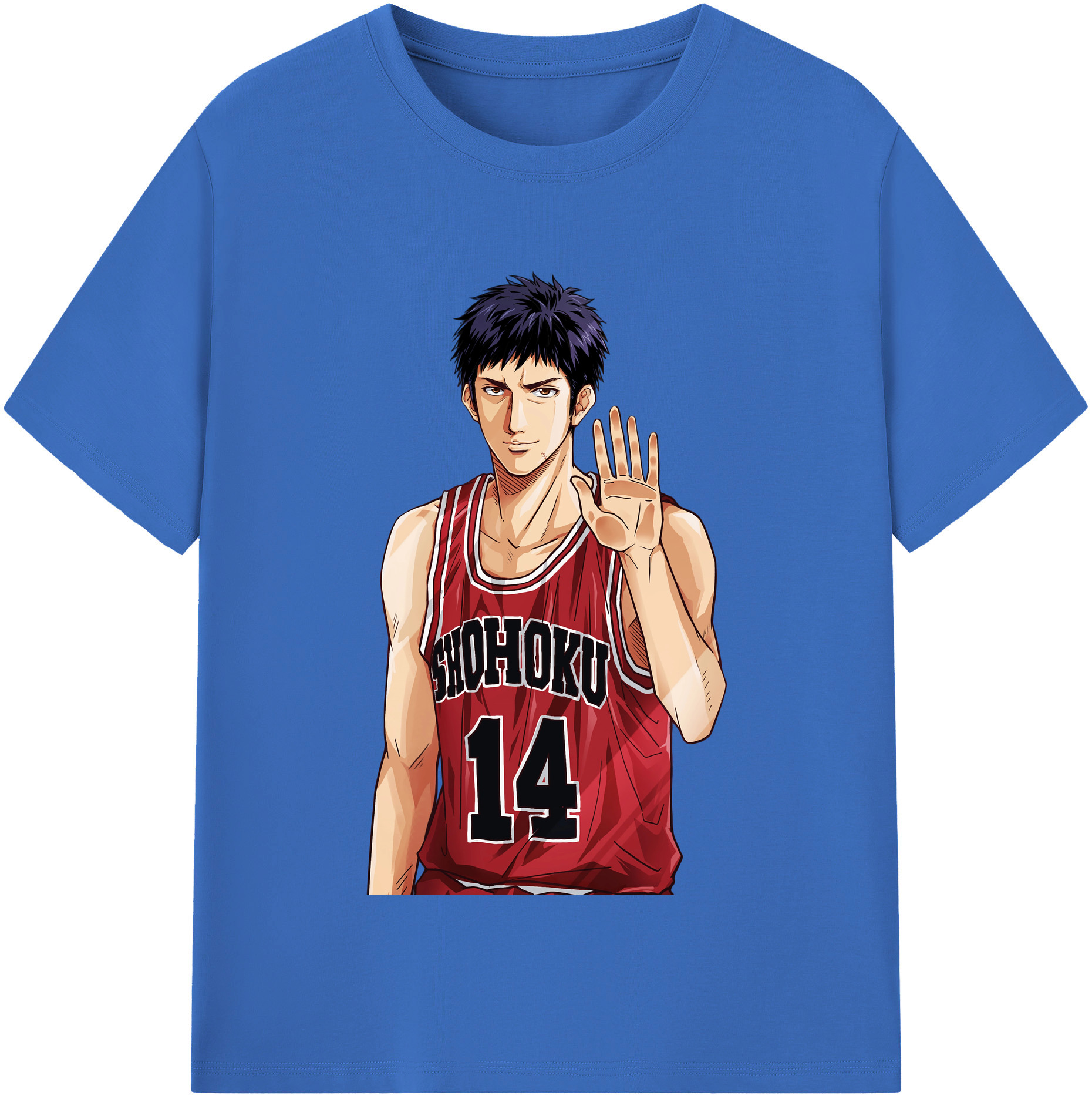 SLAM DUNK／スラムダンク 綿100％半袖Tシャツ（フロントプリント）