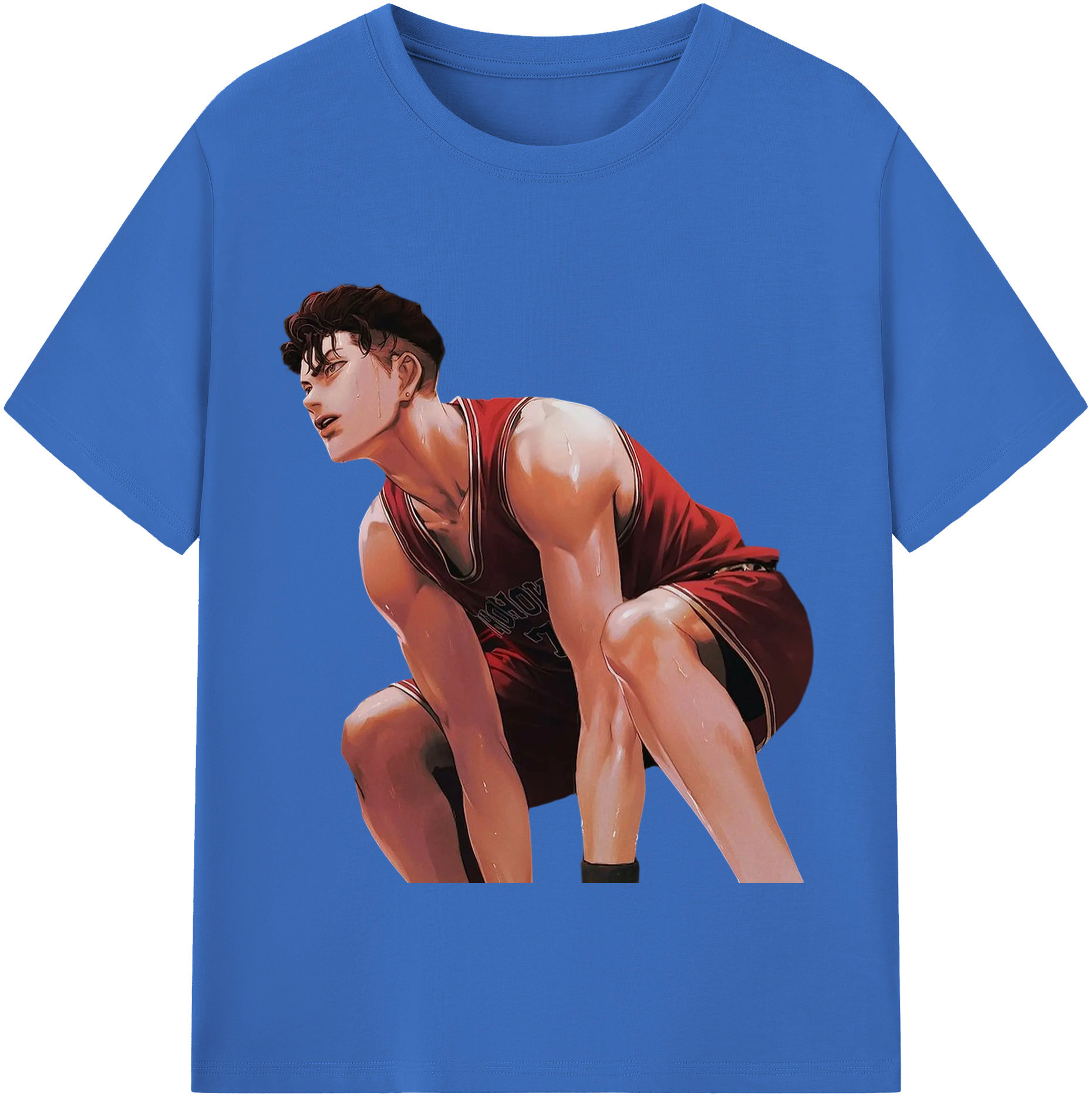 SLAM DUNK／スラムダンク 綿100％半袖Tシャツ（フロントプリント）