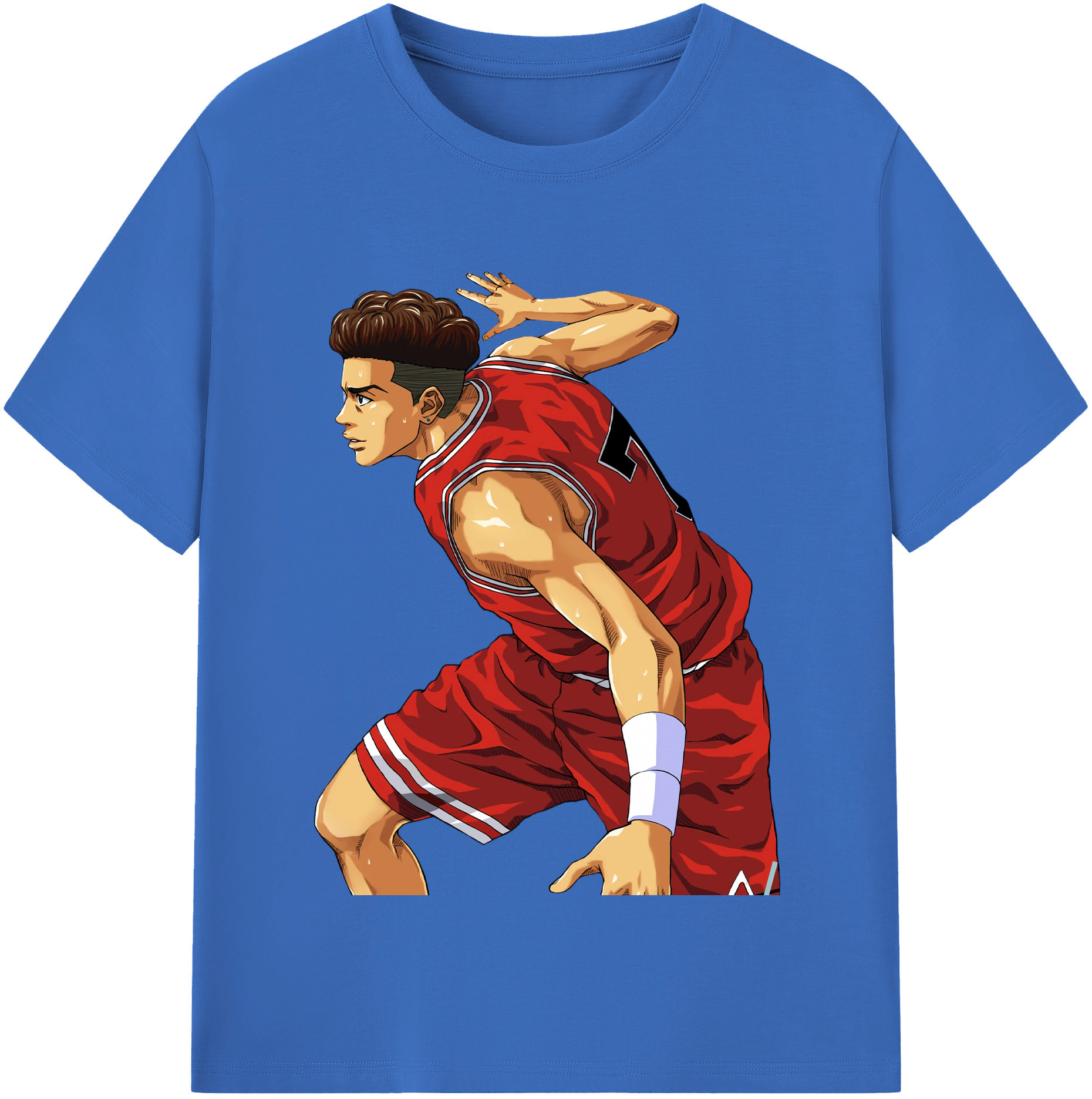 SLAM DUNK／スラムダンク 綿100％半袖Tシャツ（フロントプリント）