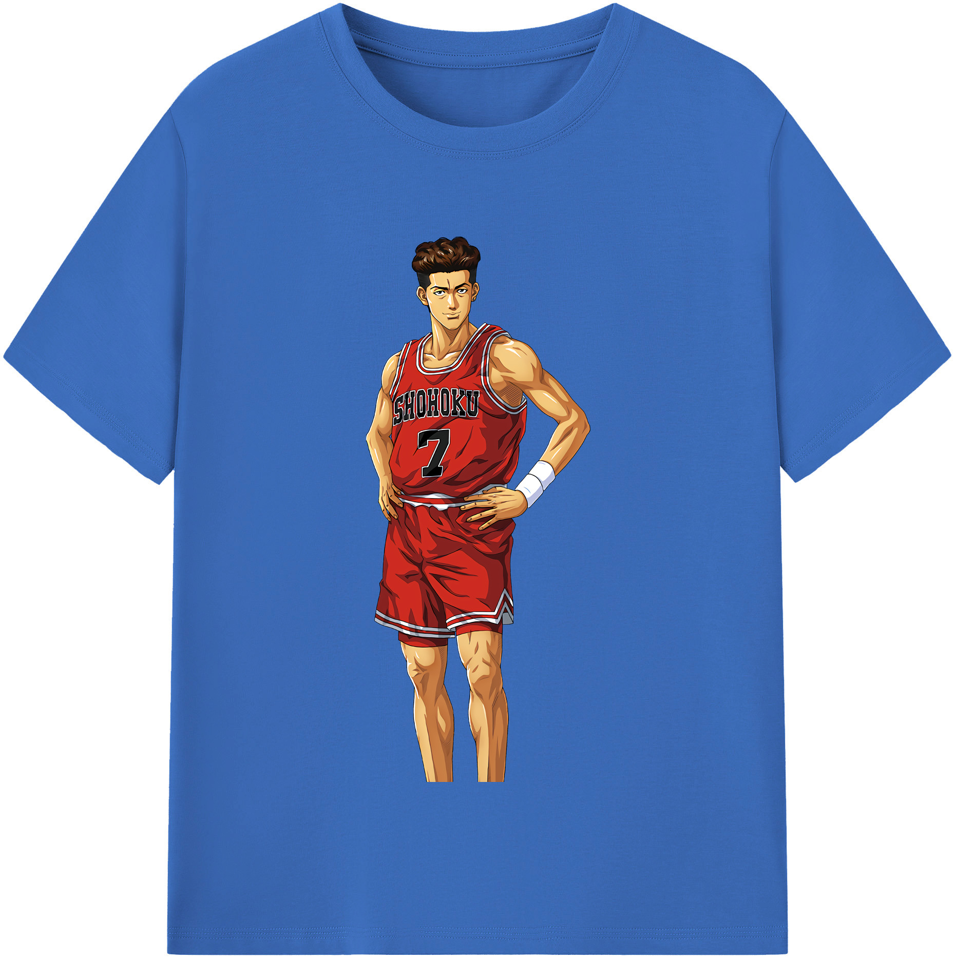 SLAM DUNK／スラムダンク 綿100％半袖Tシャツ（フロントプリント）